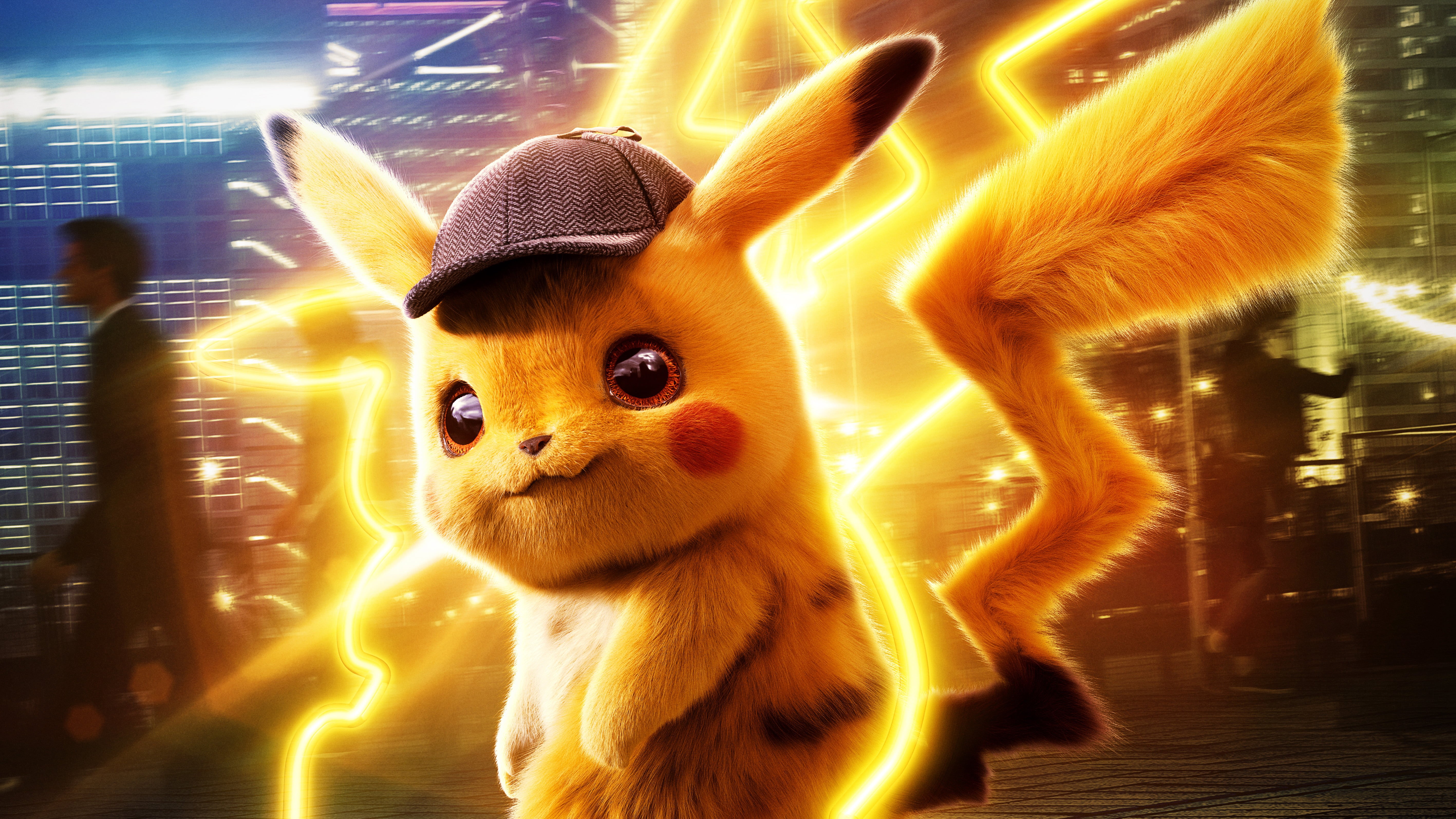 Pikachu, 5K, Pokémon, Pokémon Detective Pikachu, HD Wallpaper