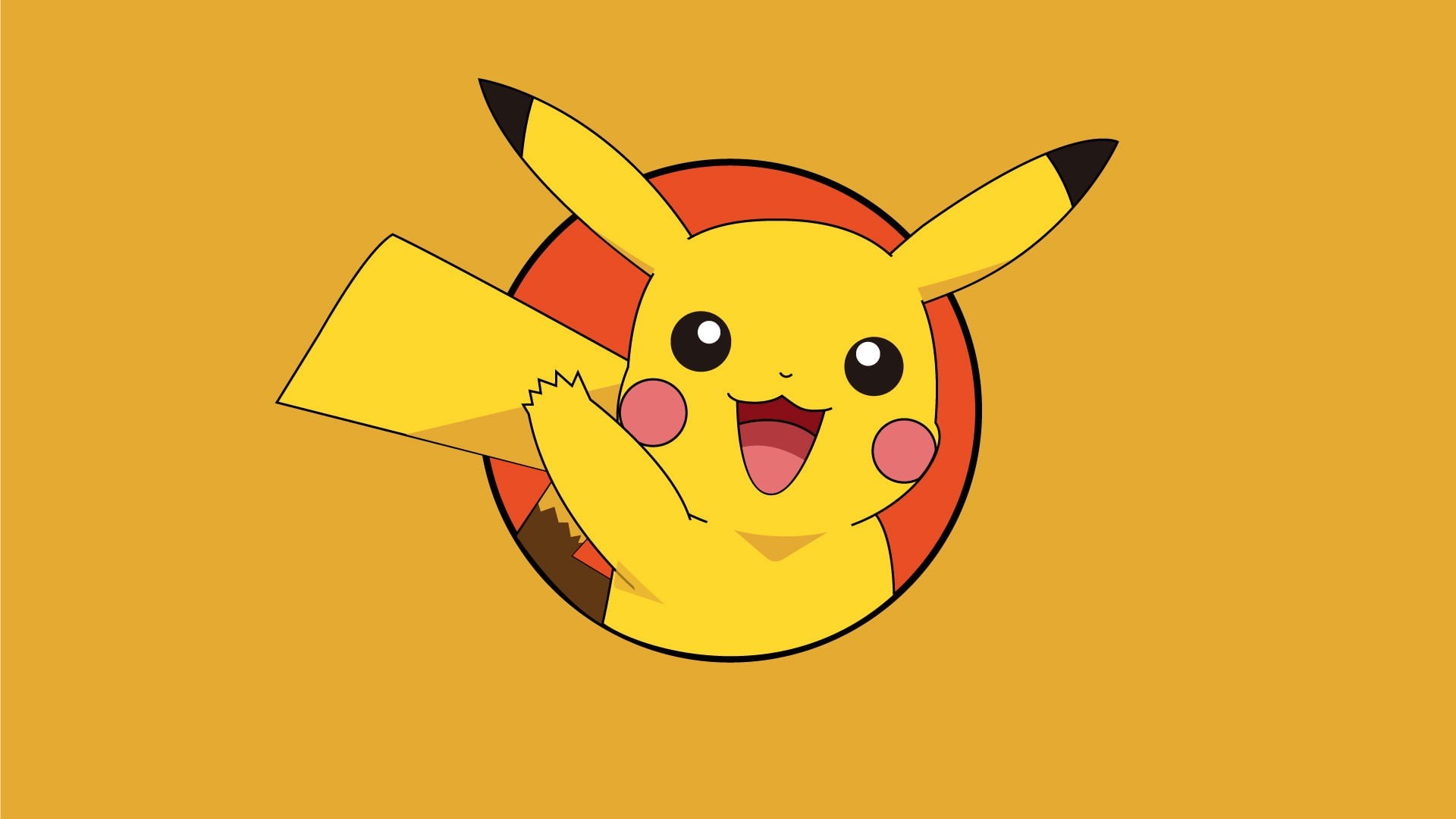 yellow, 1080P, Pokémon, Pikachu, anime, pokemon unlimited, HD Wallpaper