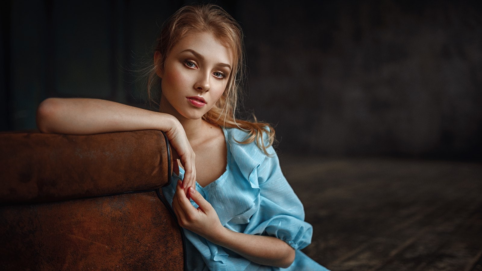 beautiful woman, hairstyle, fashion model, human hair, young adult, glamour, Georgy Chernyadyev, blond hair, clothing, portrait, women, adult, long hair, HD Wallpaper