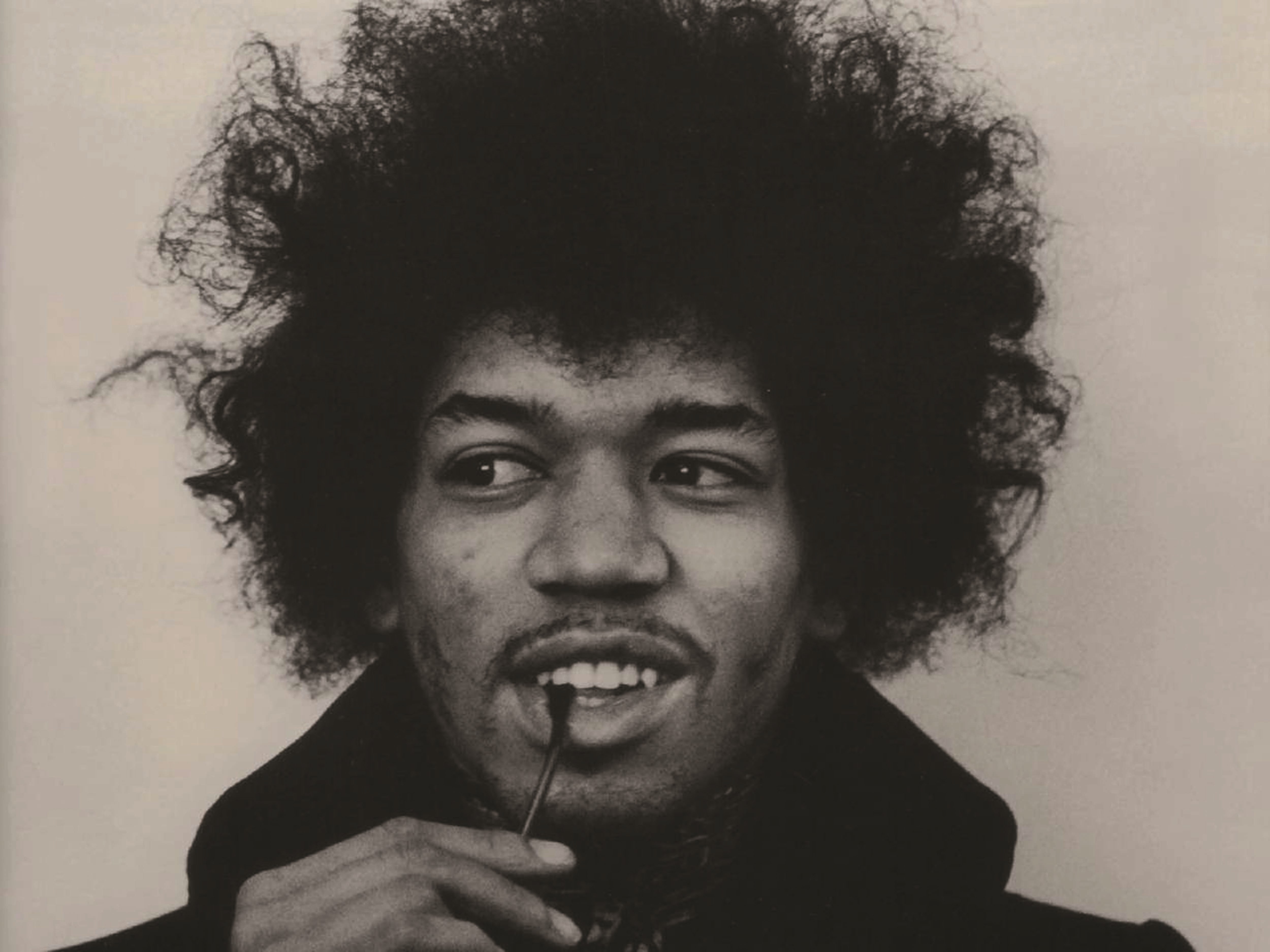 grayscale, young Adult, risk, smiling, studio Shot, headshot, human Face, females, jimi hendrix, singer, lifestyles, men, looking At Camera, portrait, social issues, HD Wallpaper