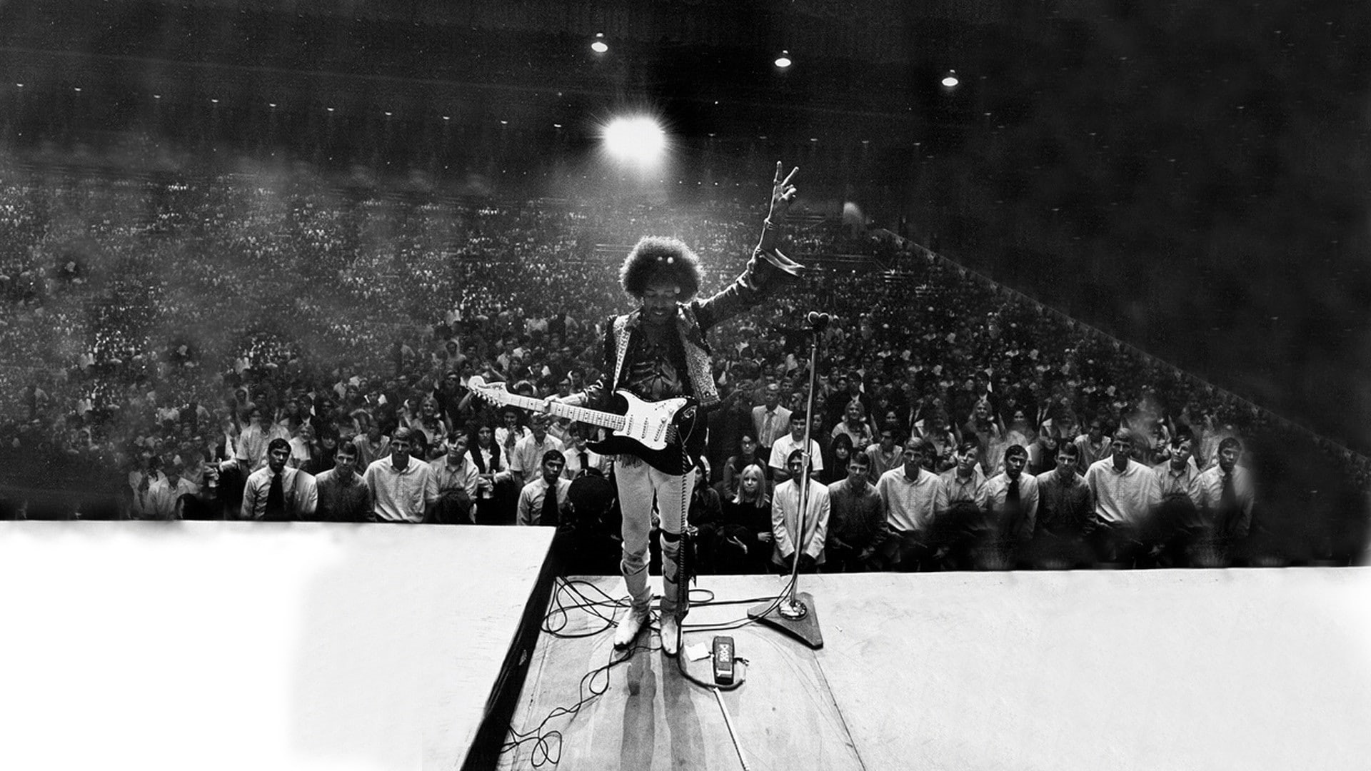 Singers, Black and White, Guitarist, Jimi Hendrix, 1080P, HD Wallpaper