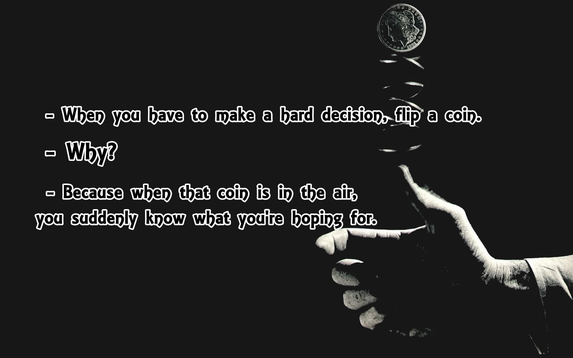 human body part, message, quote, one person, background, lifestyles, coins, hand, real people, finger, human finger, overlay, holding, black background, HD Wallpaper