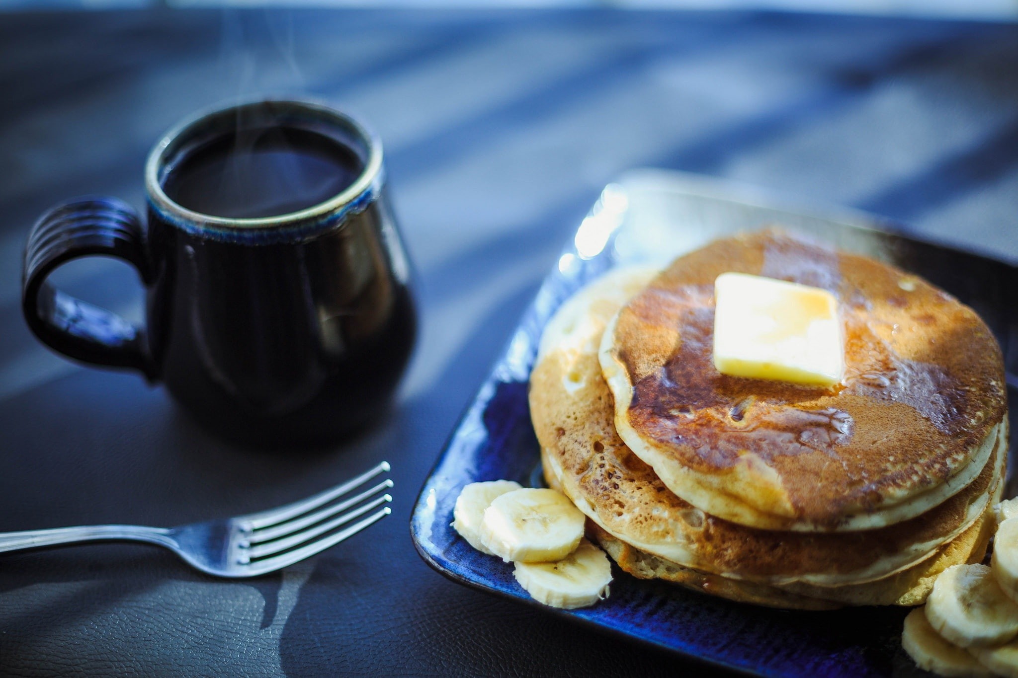 cup, pancakes, food, 1080P, breakfast, HD Wallpaper