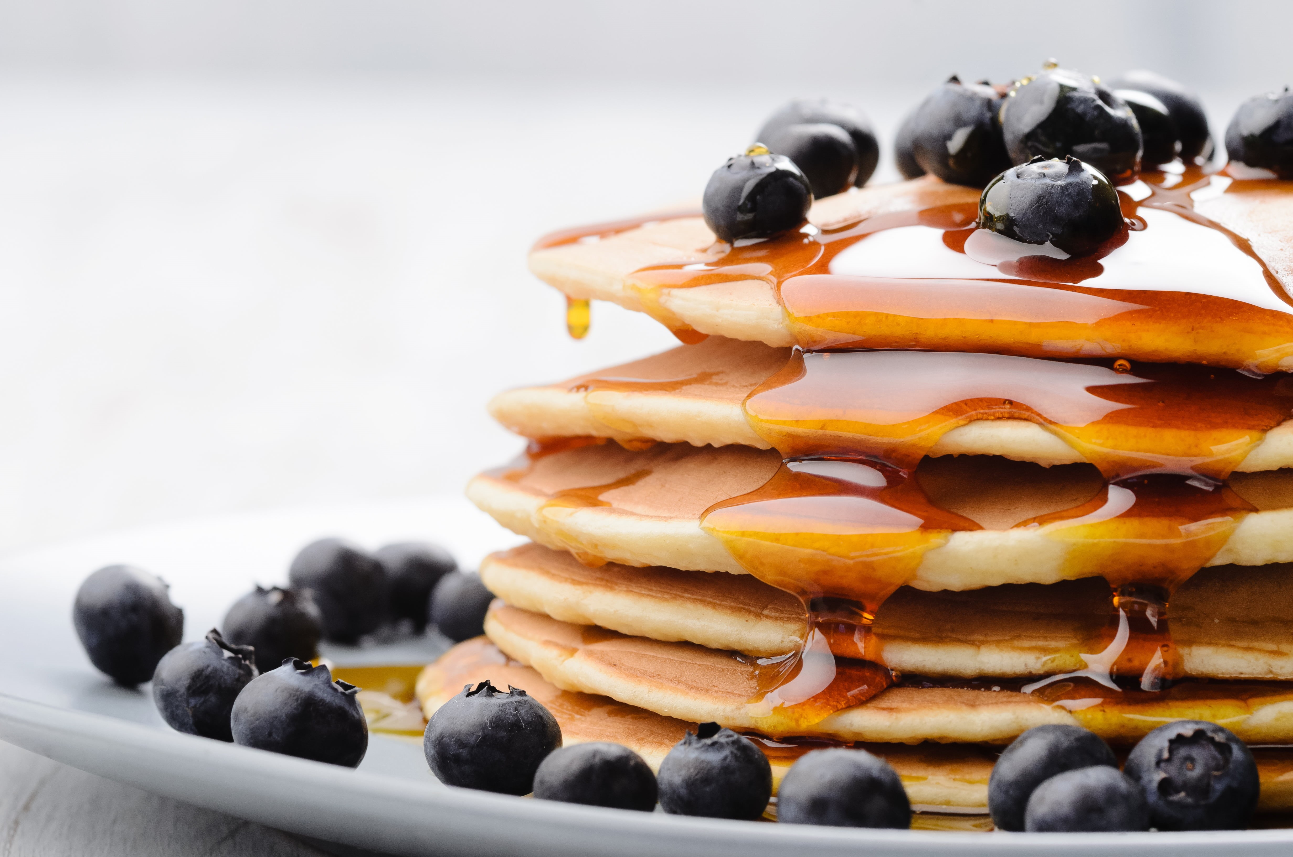 food, dessert, healthy eating, honey, sweet, temptation, ready-to-eat, breakfast, close-up, still life, cake, freshness, snack, pancakes, focus on foreground, HD Wallpaper