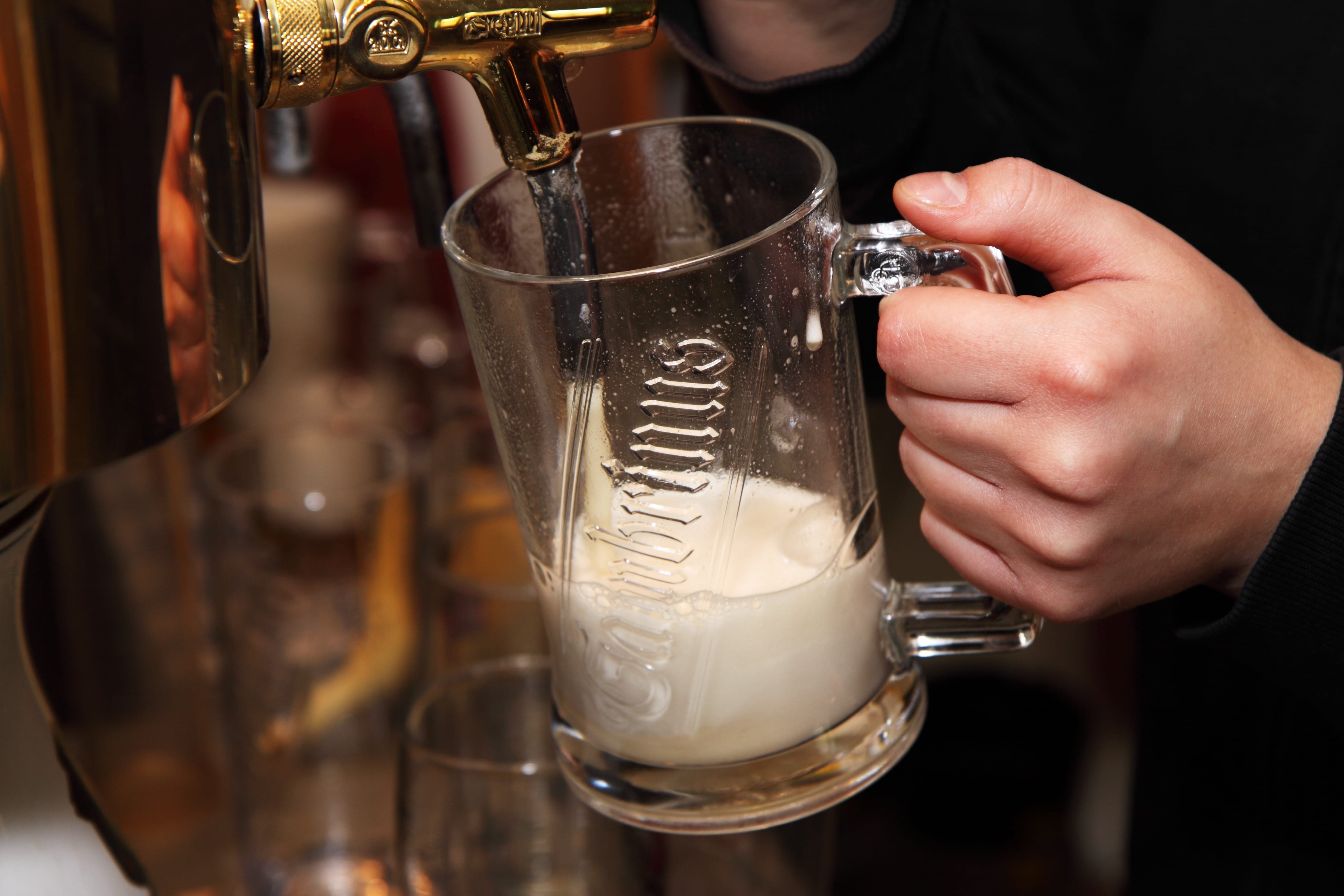 bartender, golden, service, Beverage, human body part, mug, drink, coffee - drink, pouring, cup, person, bubbles, coffee, indoors, liquid, drinking glass, HD Wallpaper