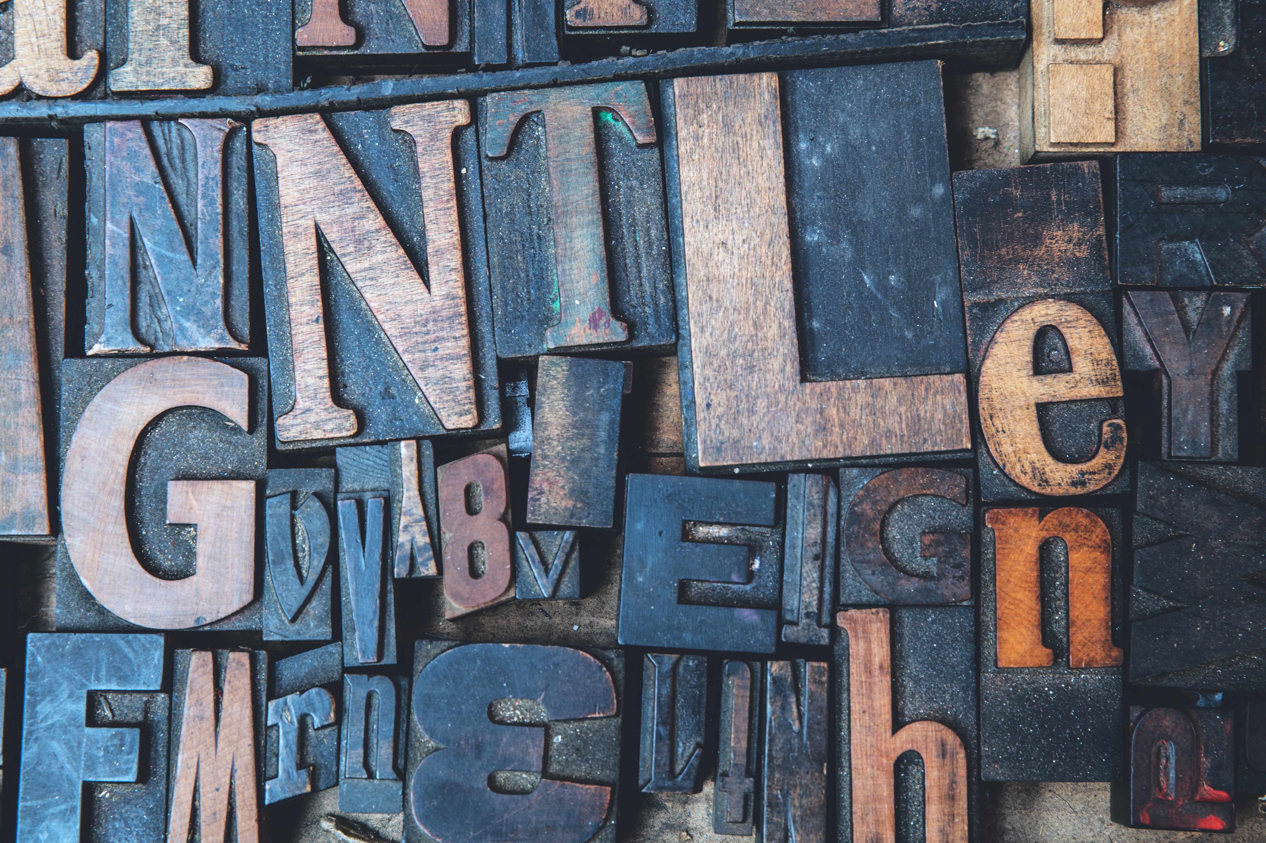 art and craft, letter, technology, no people, old-fashioned, dirty, full frame, close-up, letters, old, communication, metal, alphabet, number, single Word, HD Wallpaper