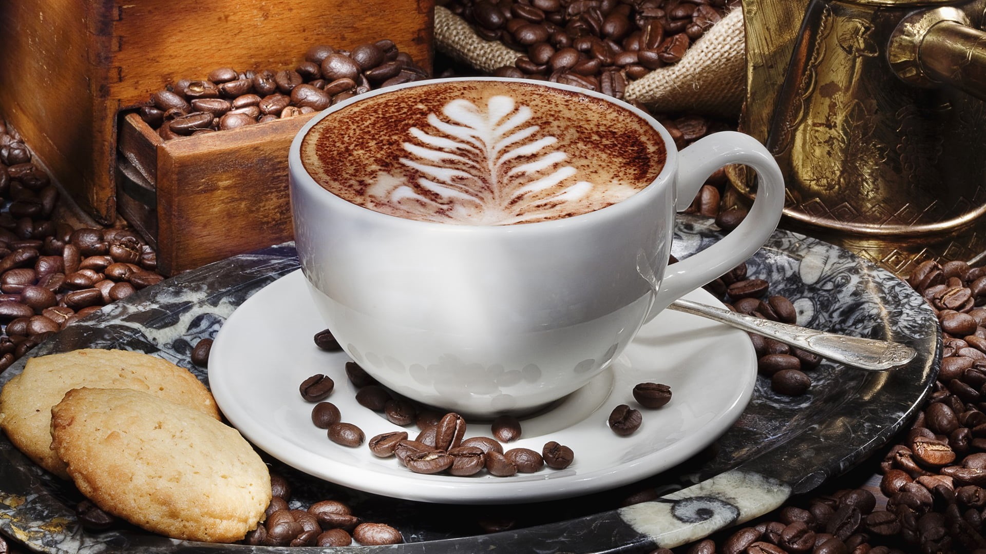 freshness, closeup, break, plate, cream, close-up, indoors, table, spoon, temptation, liquid, coffee cup, crockery, frothy drink, non-alcoholic beverage, HD Wallpaper