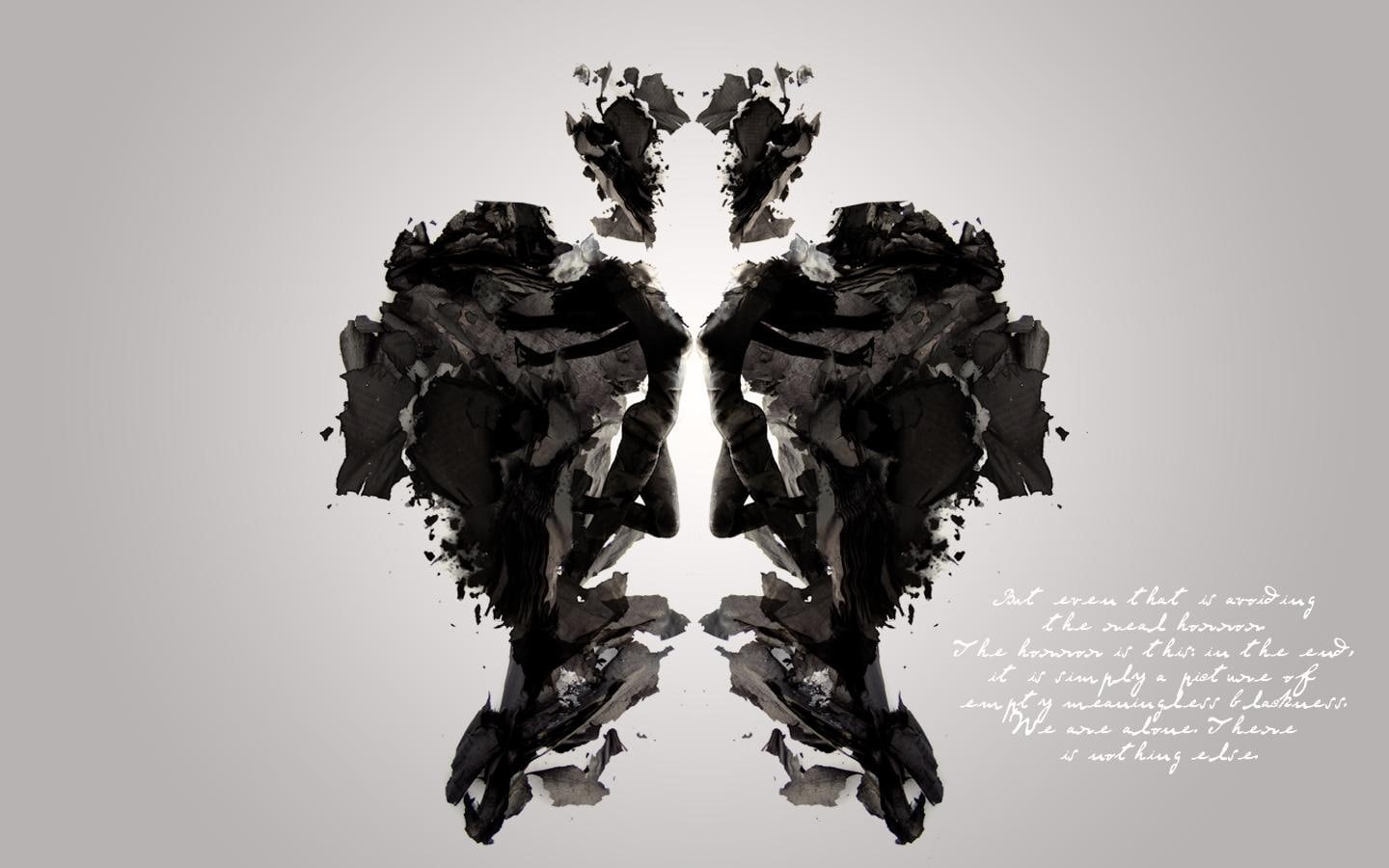 test, digital/artwork, hd, 720P, inkblot, rorschach, HD Wallpaper
