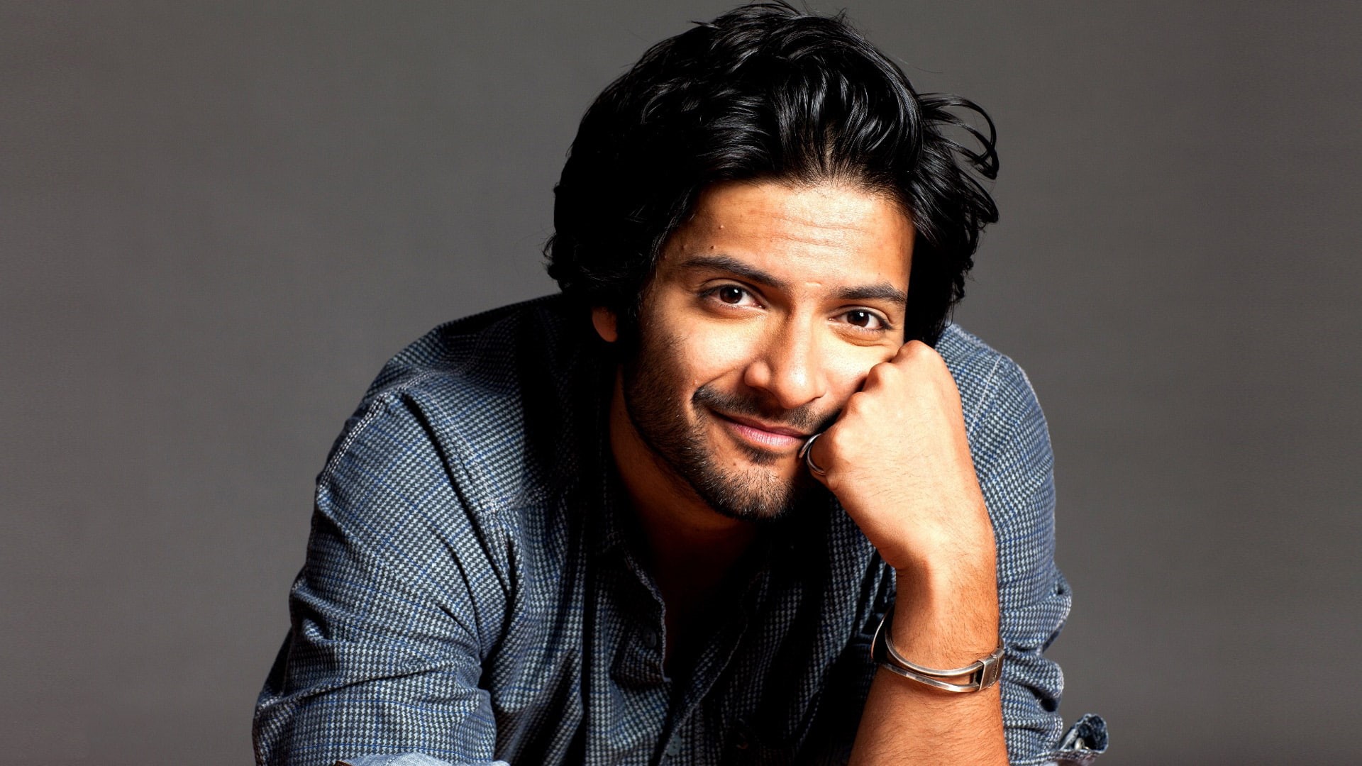 1080P, front view, males, idiots, ali, studio shot, photoshoot, gray, facial hair, lifestyles, indoors, one person, fazal, casual clothing, portrait, mid adult men, HD Wallpaper