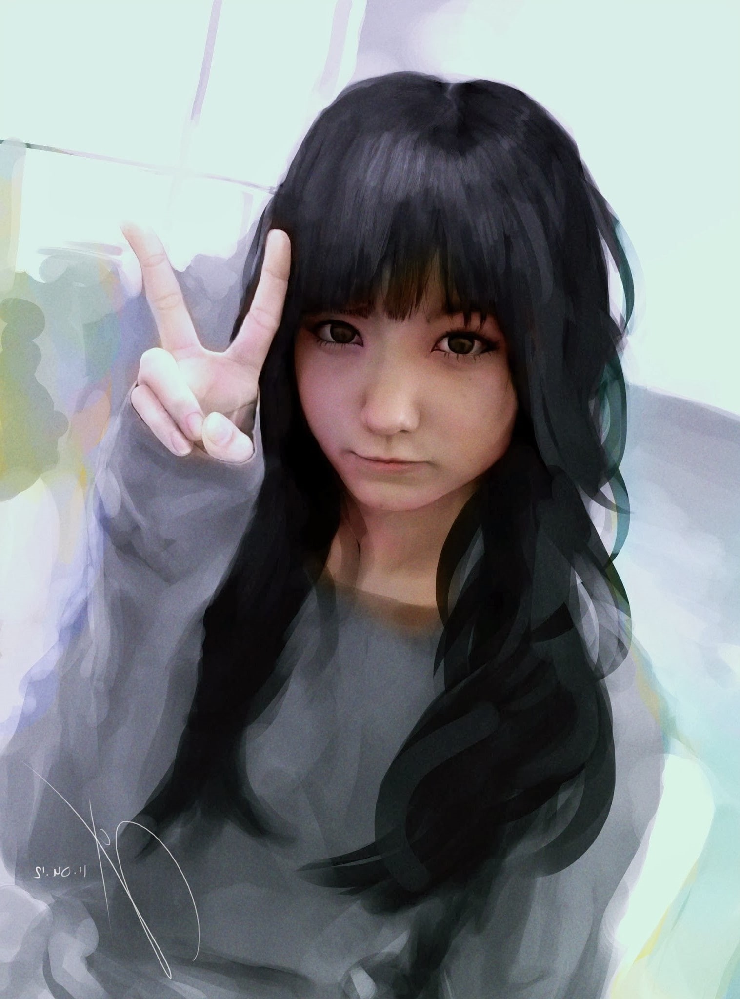 females, girls, Black Hair, one person, Selfie Idiot, Selfies, childhood, cute, hair, hairstyle, child, portrait, Dark Hair, brown hair, waist up, headshot, Phone HD Wallpaper