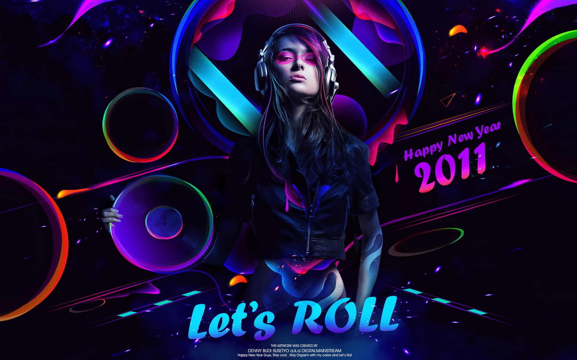 poster, front view, style, let, standing, fashion, party - Social Event, arts culture and entertainment, adult, backgrounds, dj, club Dj, dark, indoors, HD Wallpaper