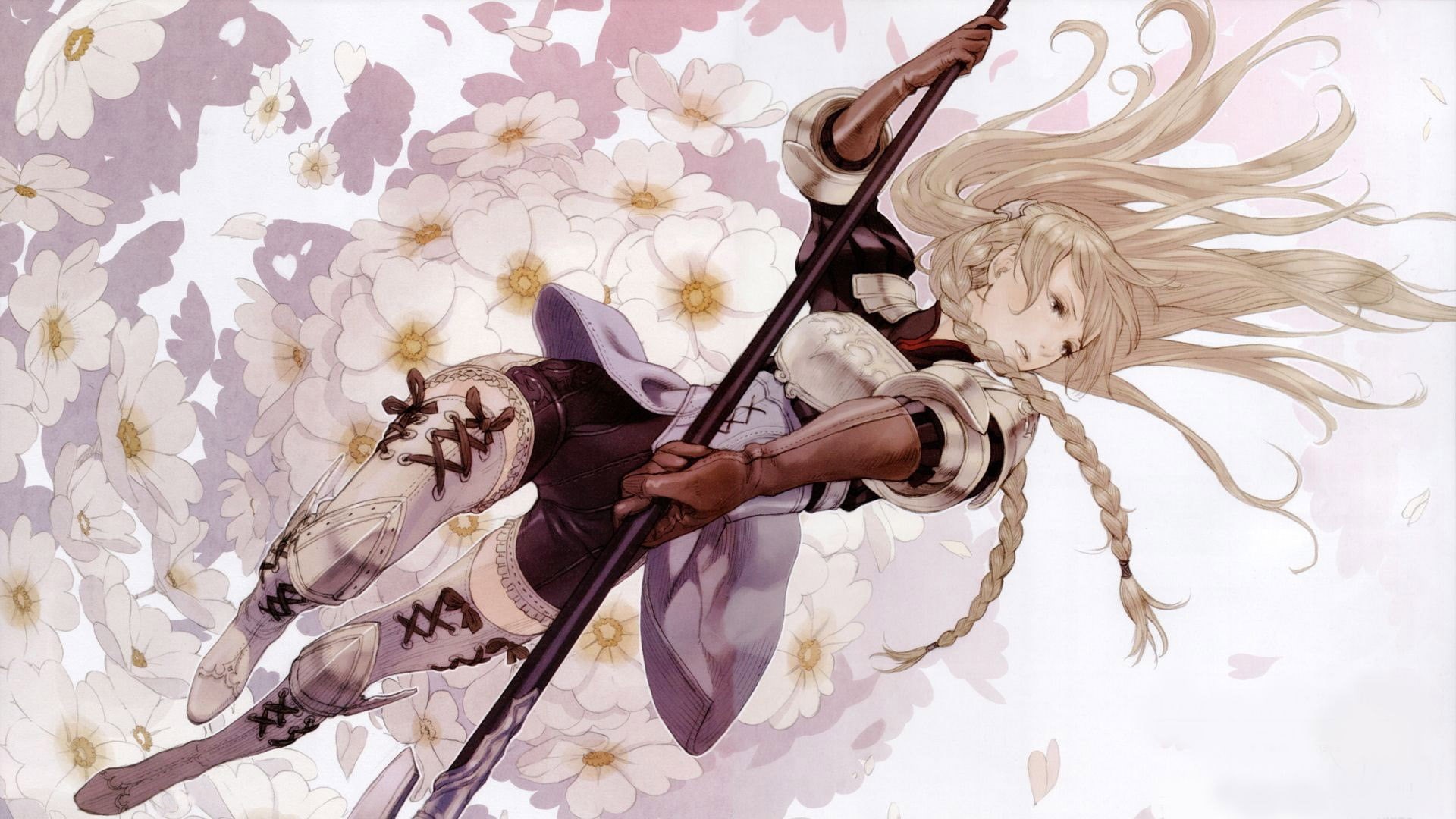 plant, young adult, creativity, beautiful woman, music, flowering plant, indoors, tactics ogre let us cling together, females, fashion, one person, flower, HD Wallpaper