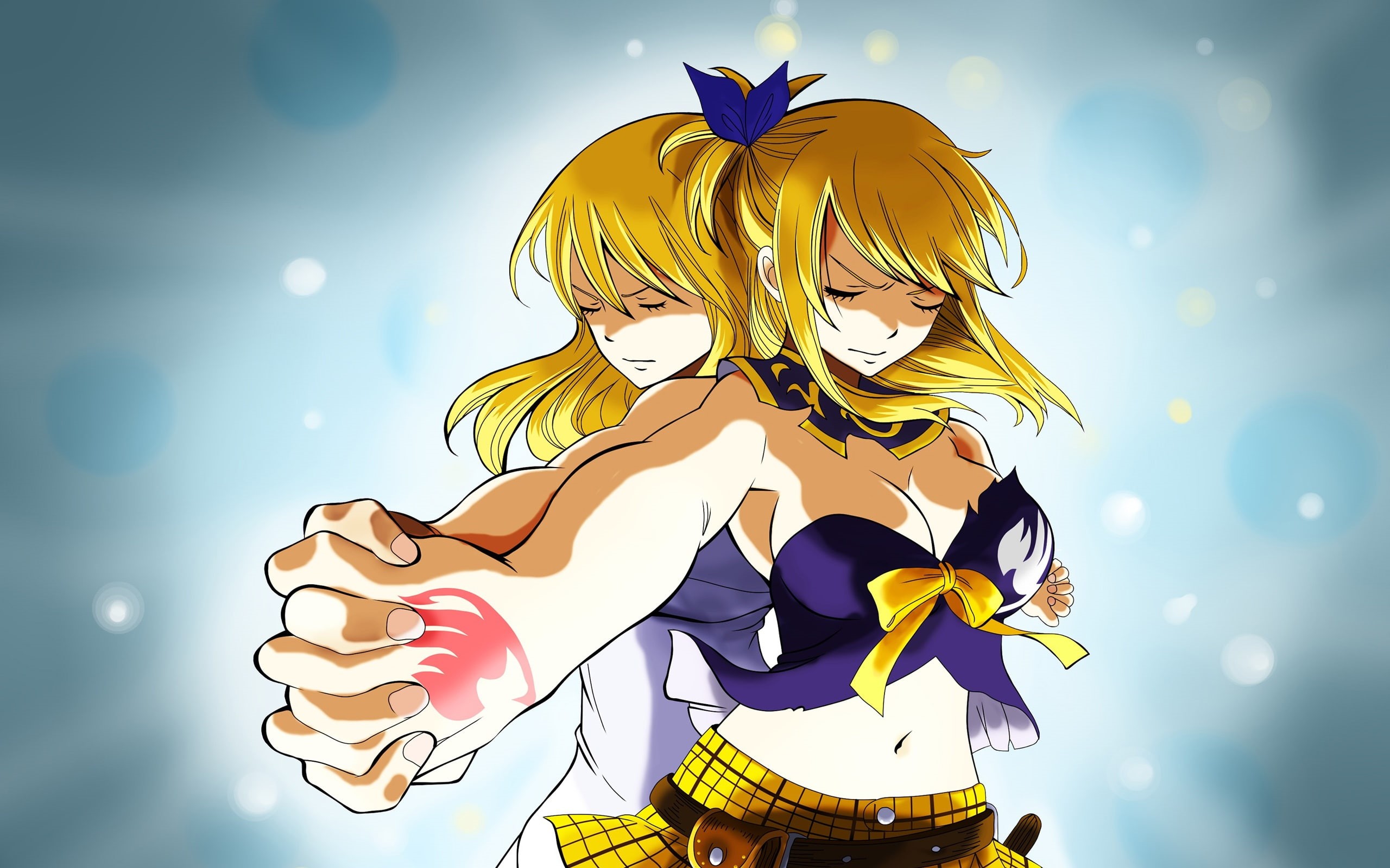Anime, Blonde, Girl, go, let, 2K, HD Wallpaper