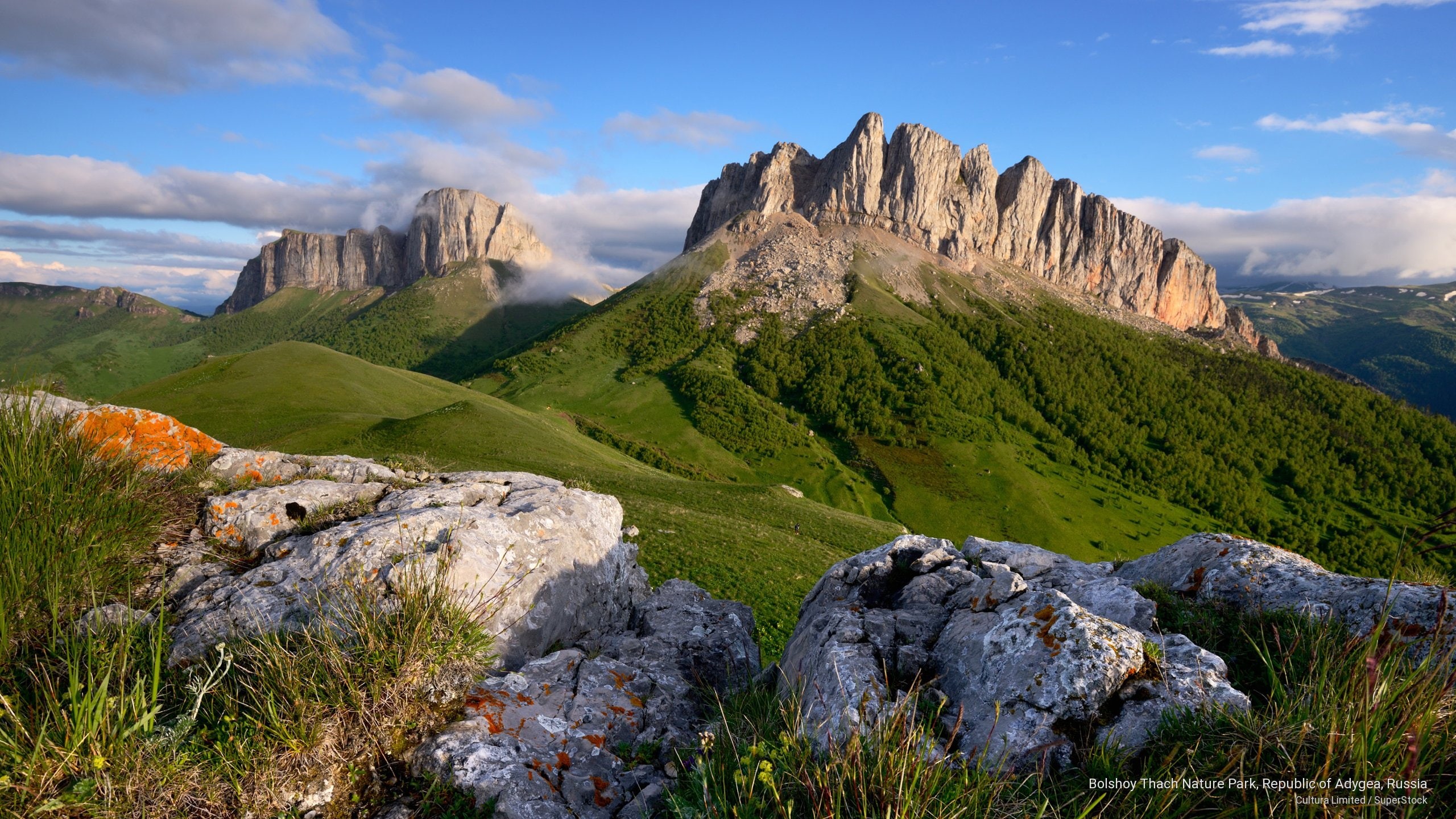 Mountains, russia, adygea, park, bolshoy, republic, 2K, nature, thach, HD Wallpaper