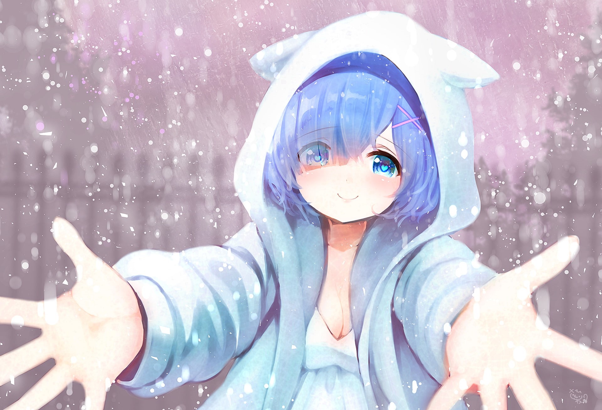 1080P, Anime, Re:ZERO -Starting Life in Another World-, Rem (Re:ZERO), HD Wallpaper