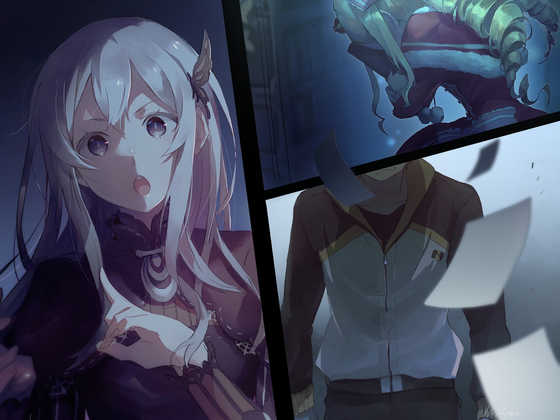 Subaru Natsuki, 1080P, Anime, Echidna (Re:ZERO), Re:ZERO -Starting Life in Another World-, Beatrice (Re:ZERO), HD Wallpaper
