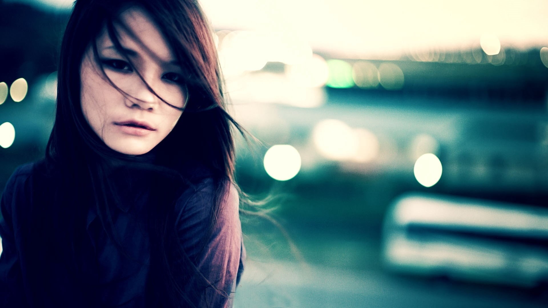 1080P, contemplation, adolescence, emotion, headshot, dark, real people, hair, look, adult, women, black, night, top, young women, face, portrait, teenager, HD Wallpaper