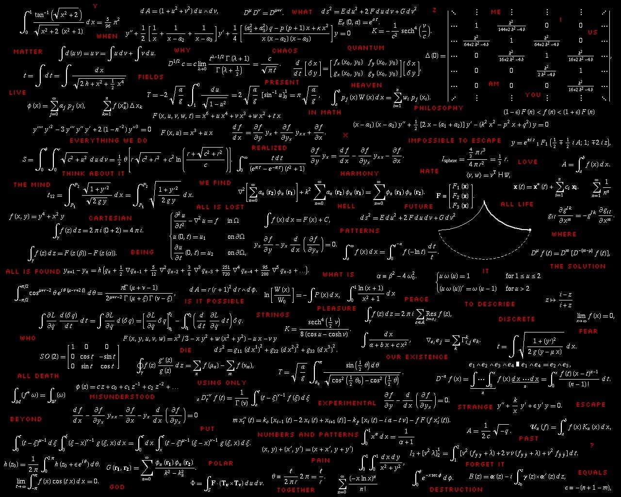 720P, formula, mathematics, dark, minimalism, HD Wallpaper