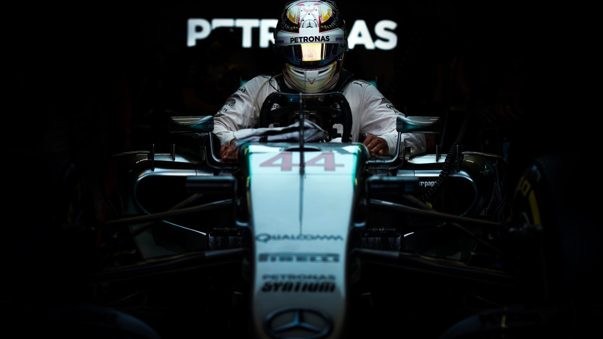 text, Mercedes-Benz, protection, transportation, technology, indoors, men, real people, Formula 1, security, world champion, front view, communication, HD Wallpaper