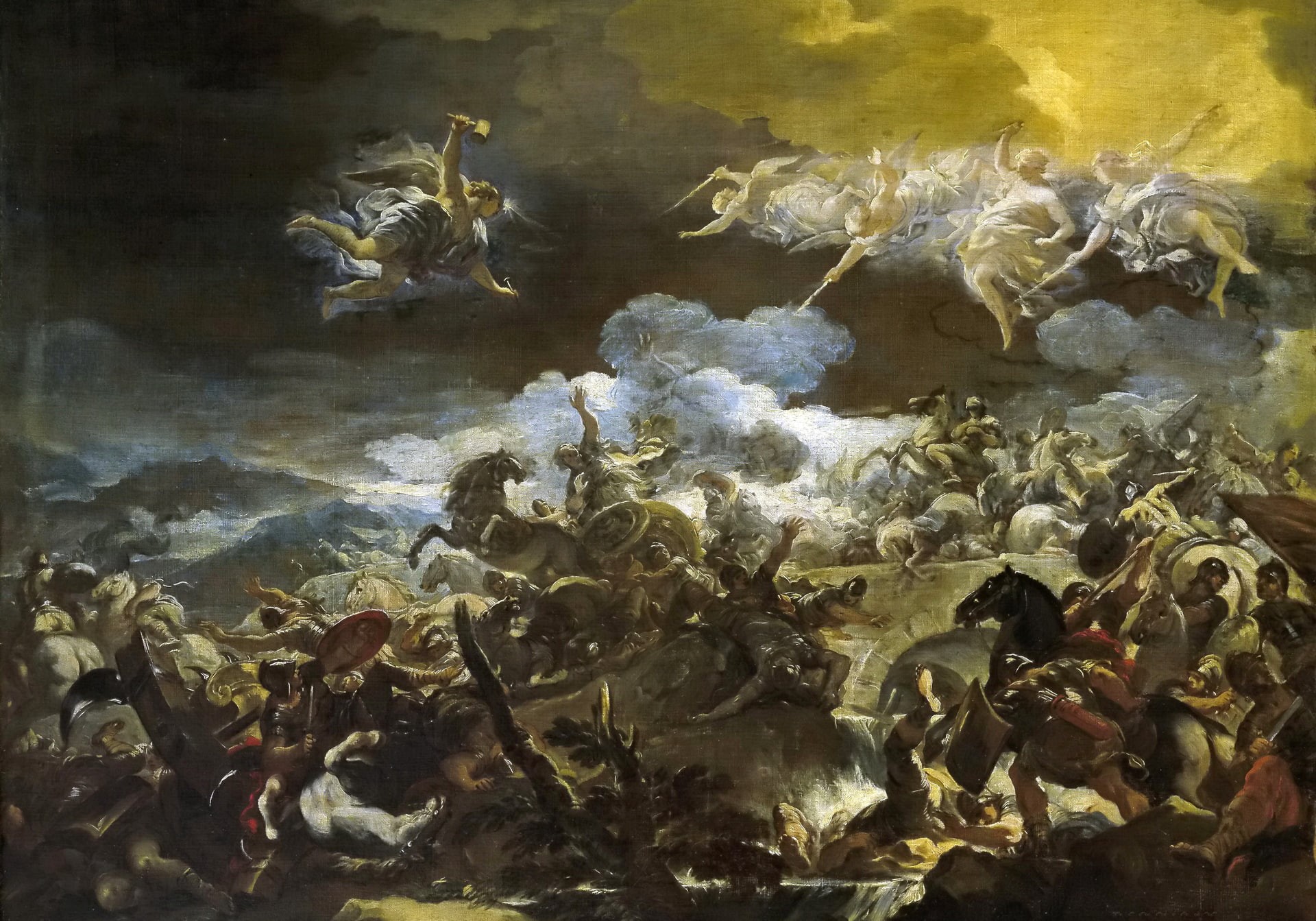 1080P, The Defeat Of Sisera, picture, mythology, Luca Giordano, HD Wallpaper
