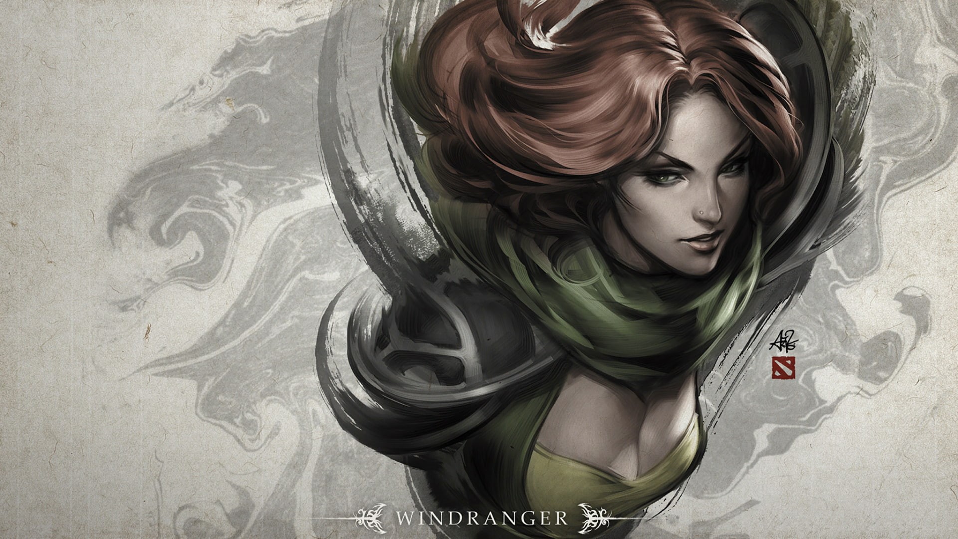 women, Windranger, leisure activity, Dota 2, lifestyles, hair, beauty, young adult, real people, long hair, portrait, 1080P, fashion, hairstyle, indoors, HD Wallpaper