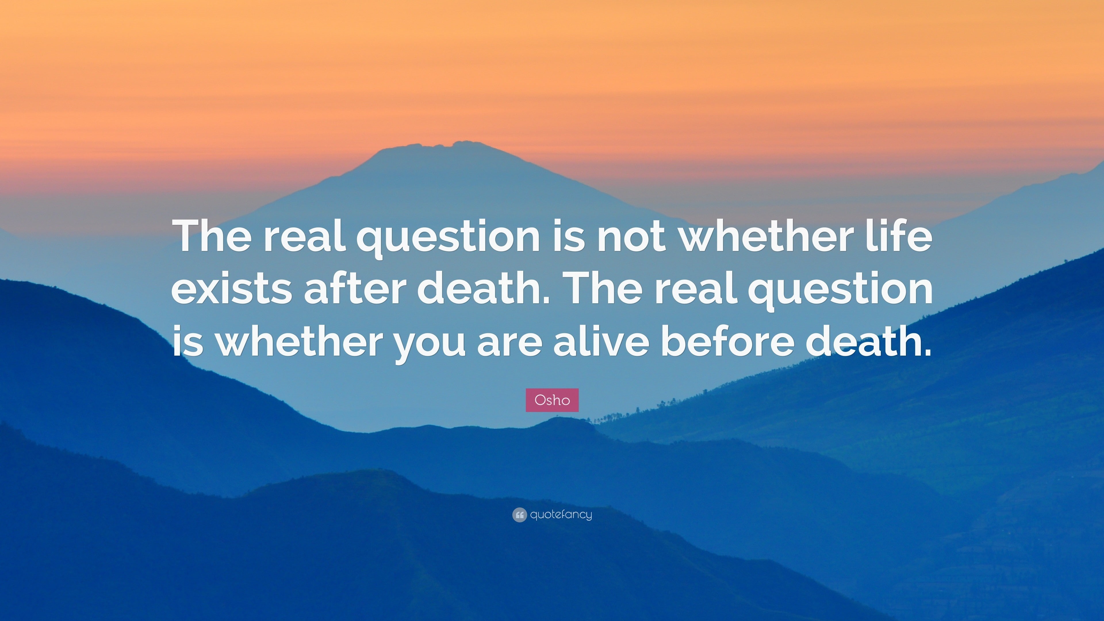 landscape, text, nature, hills, motivational, simple, Osho, sunset, life, quote, 4K, mountains, HD Wallpaper