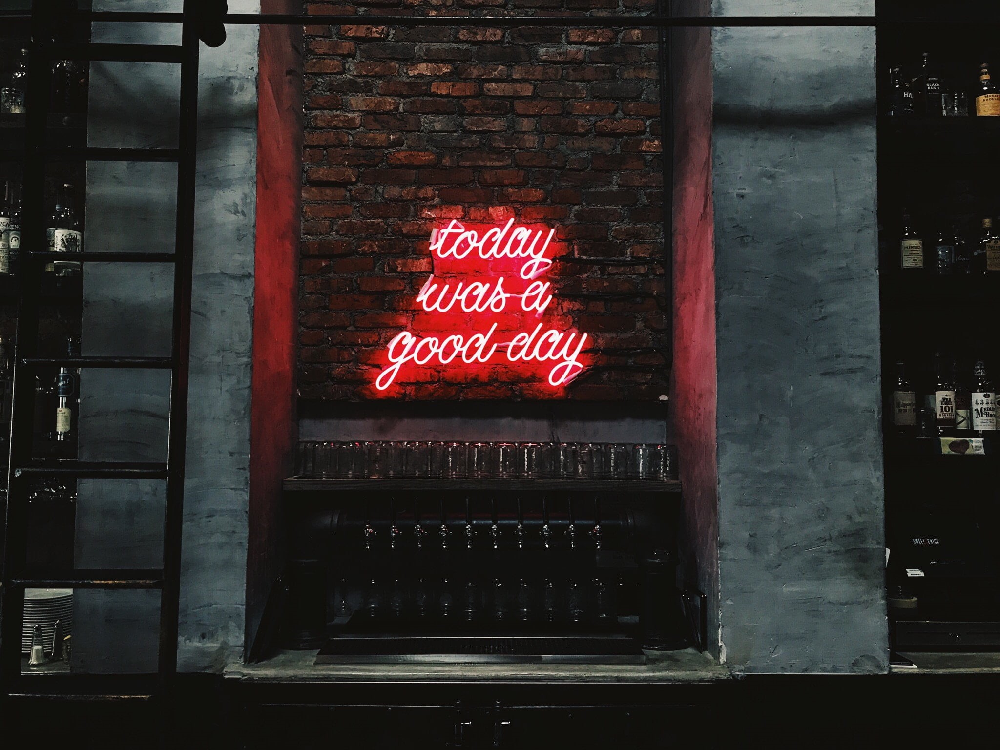 commercial Sign, outdoors, food, information, lighting, today, no People, architecture, western script, 1080P, day, digital, wall, neon Light, illuminated, HD Wallpaper