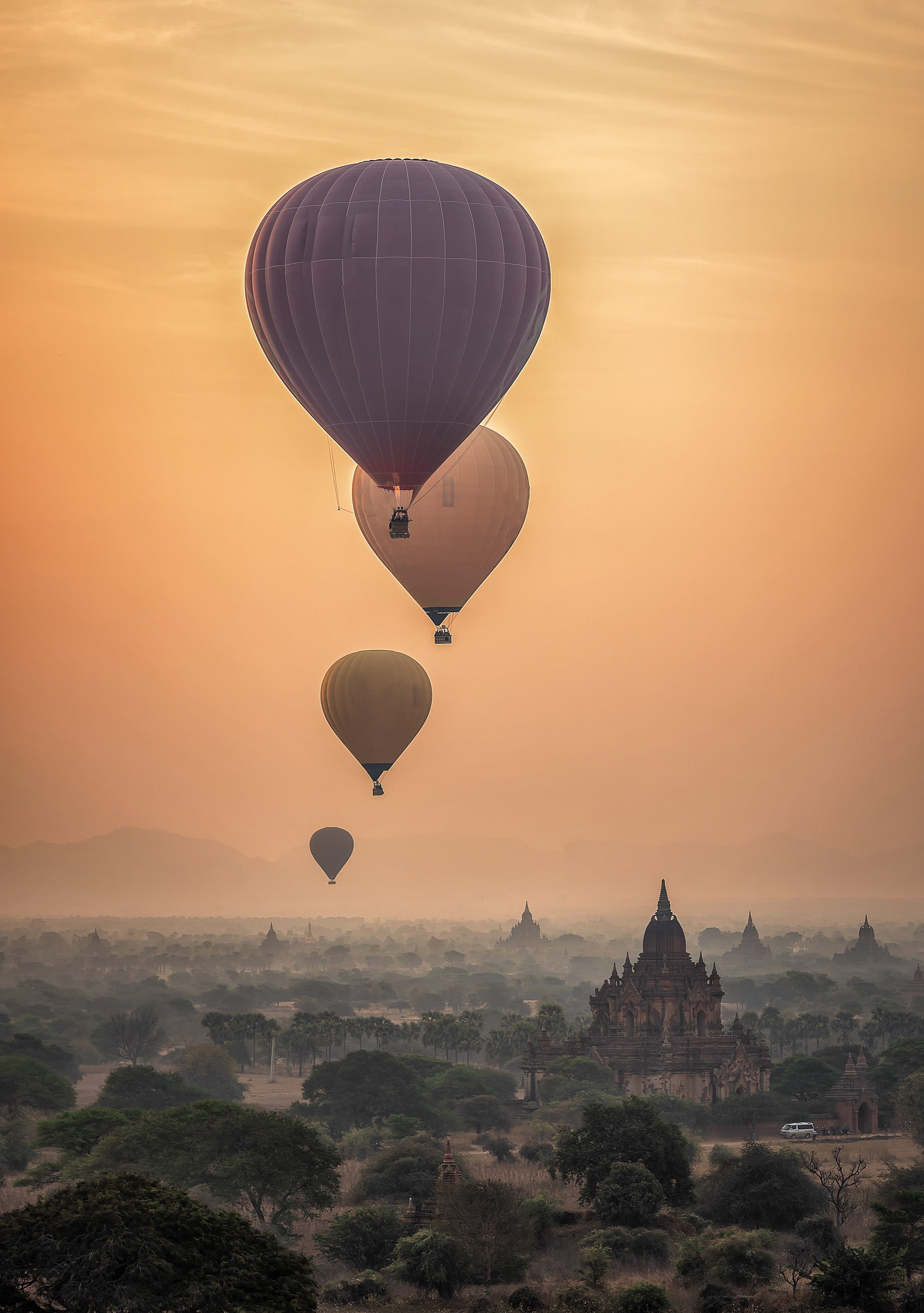dawn, air, tour, sky, adventure, ballooning festival, mystery, high, ethnic origin, soul, view, the structure, native, pagoda, measure, mandalay, assorted, Phone HD Wallpaper