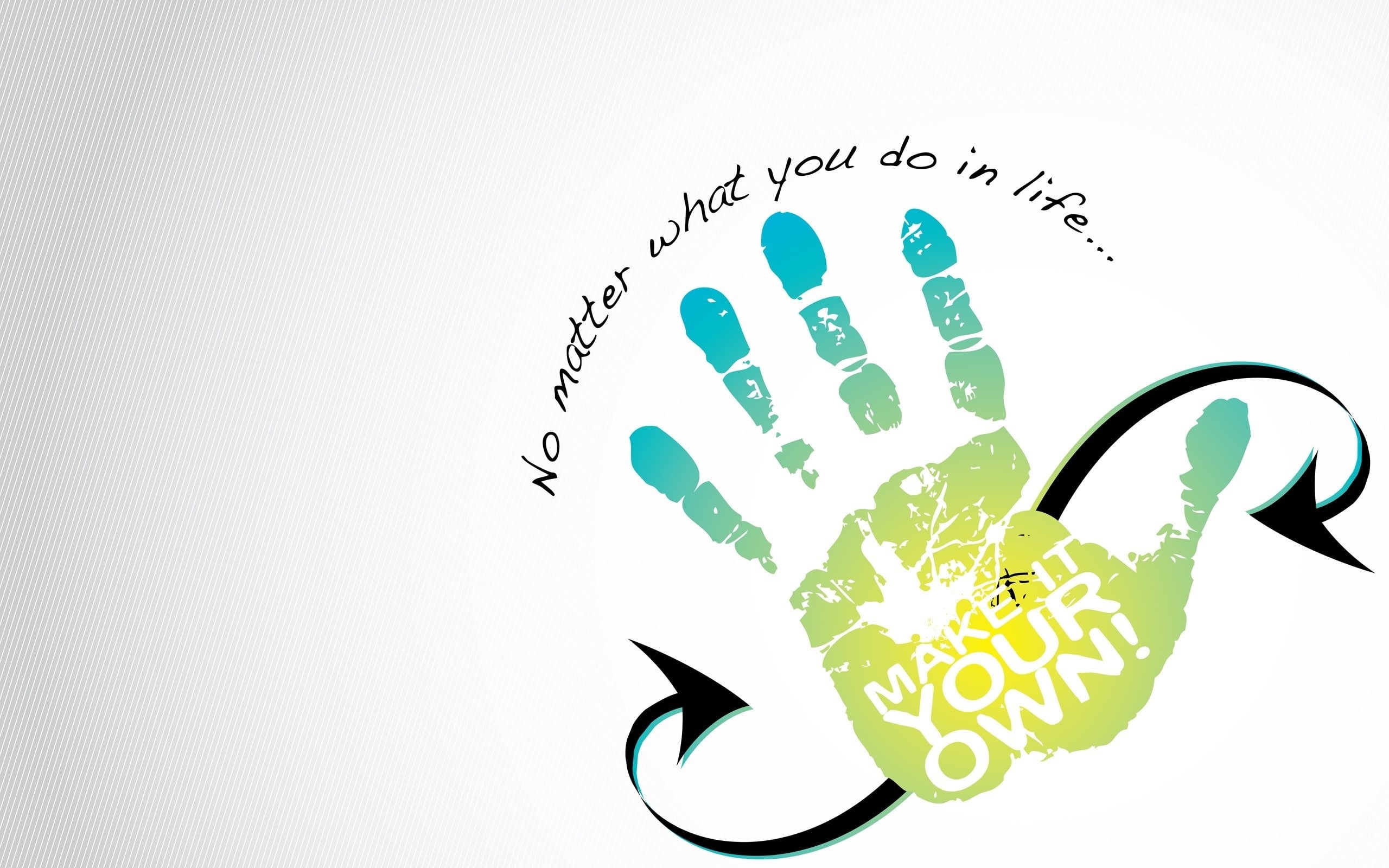 fine, matter, 2K, Quotes, HD, Inspirational, text, Make it your own, HD Wallpaper