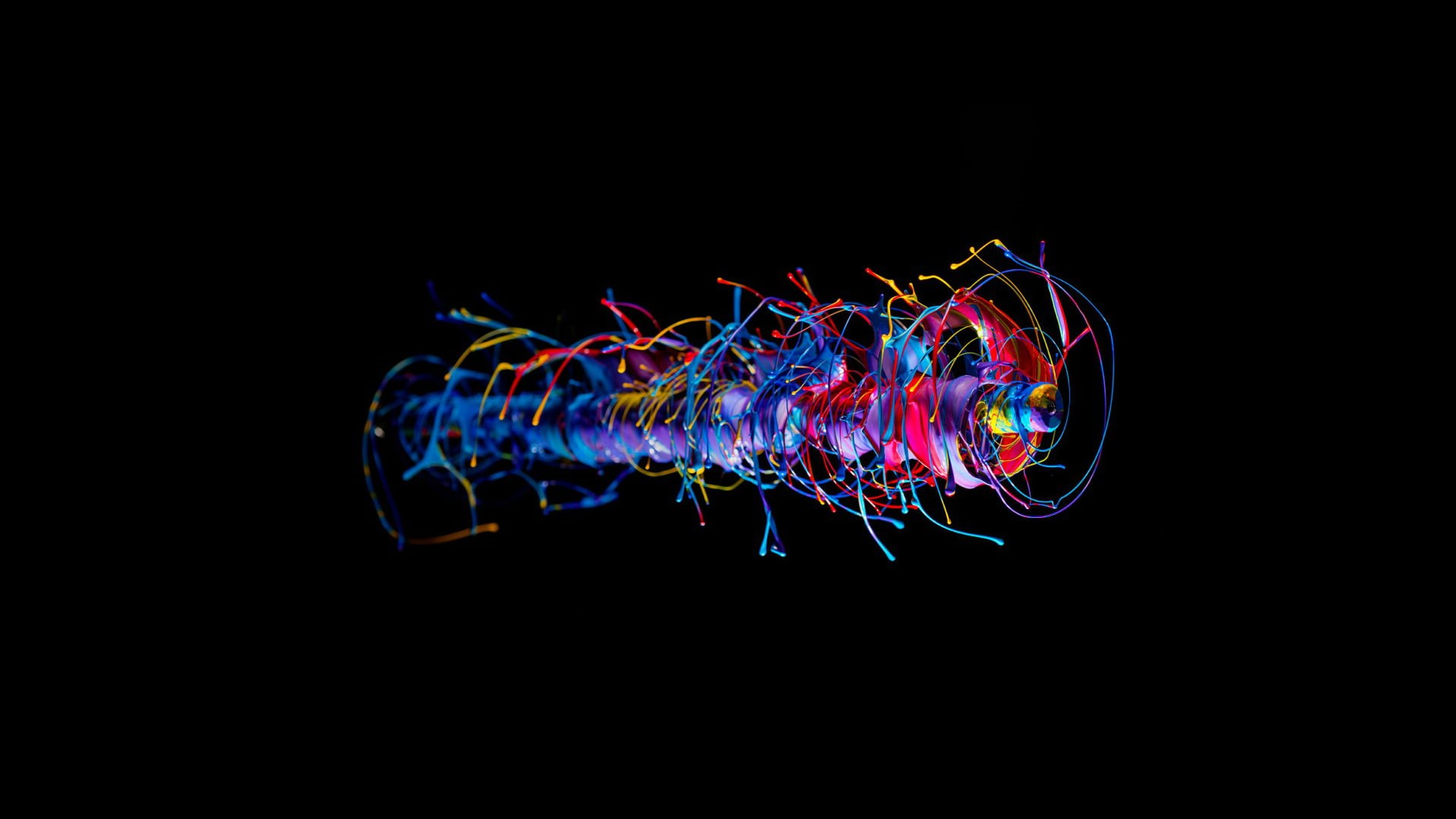 mri scan, nature, copy space, light - natural phenomenon, studio shot, fragility, black background, water, 3D, pencils, night, illuminated, pattern, painting, HD Wallpaper