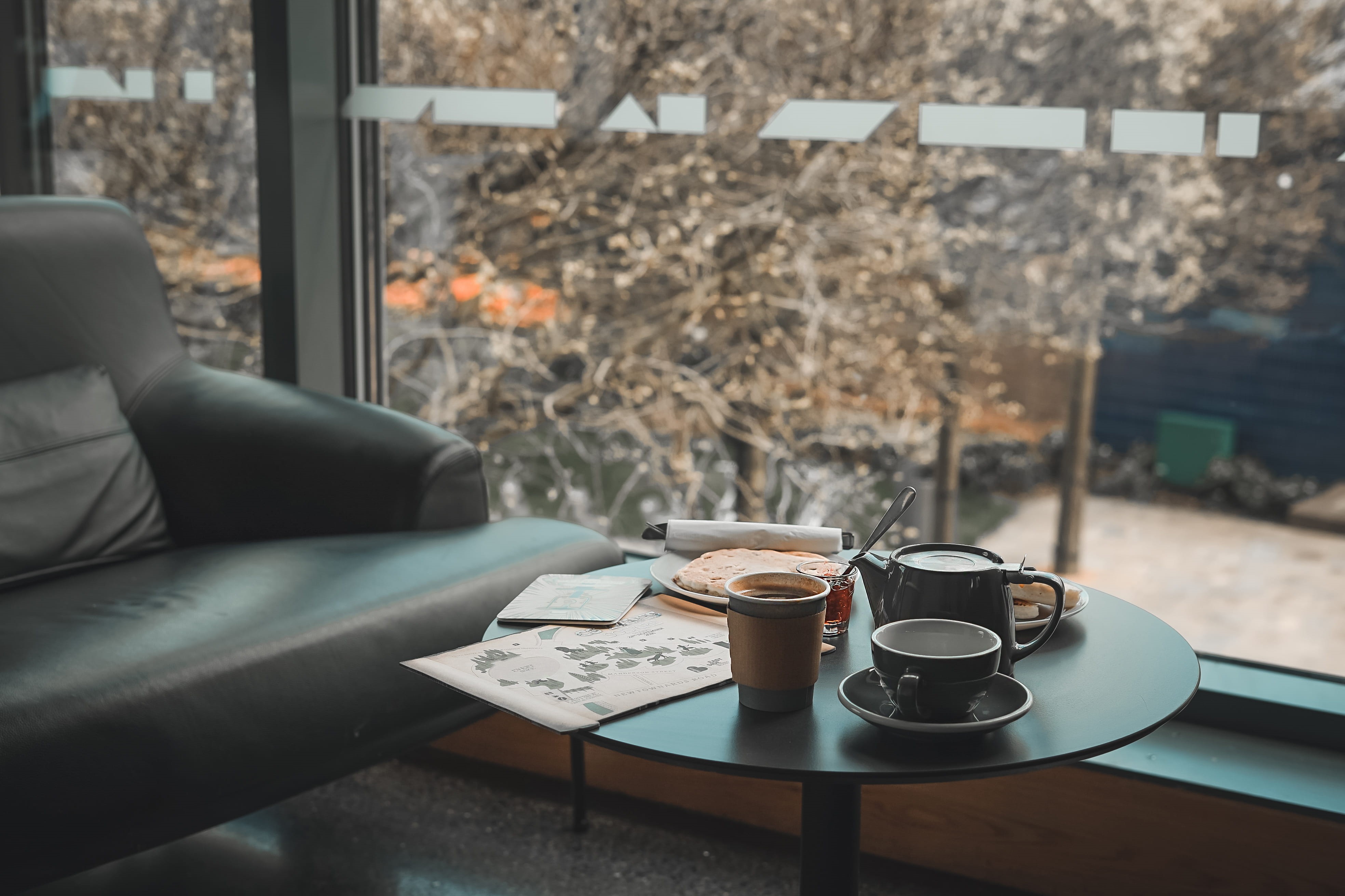 coffee, communication, map, third, breakfast, day, seat, 4K, mugs, chair, reading, window view, coffee - drink, coffee cup, food and drink, coffee time, HD Wallpaper