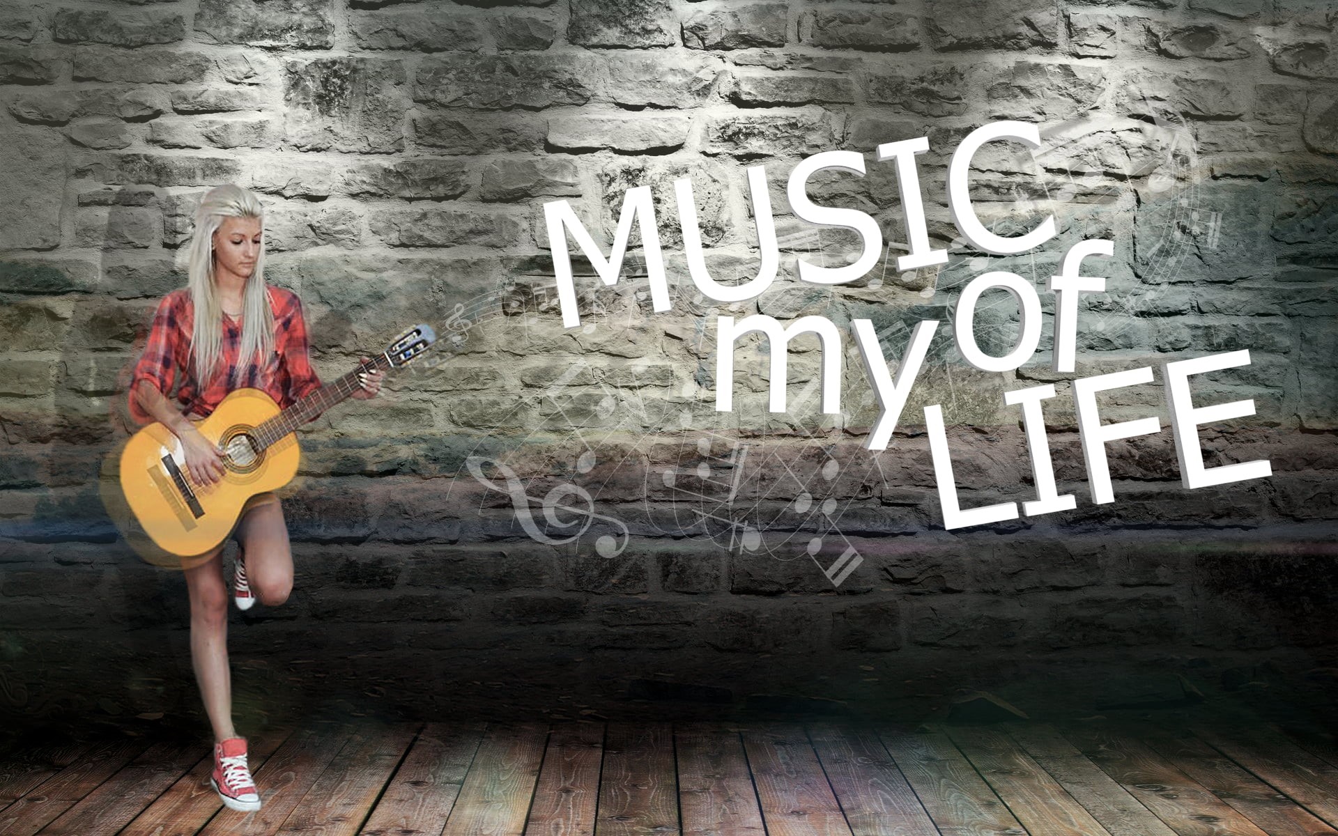 classical, typography, feelings, casual clothing, communication, western script, one person, graffiti, guitar, musical instrument, front view, fashion, HD Wallpaper