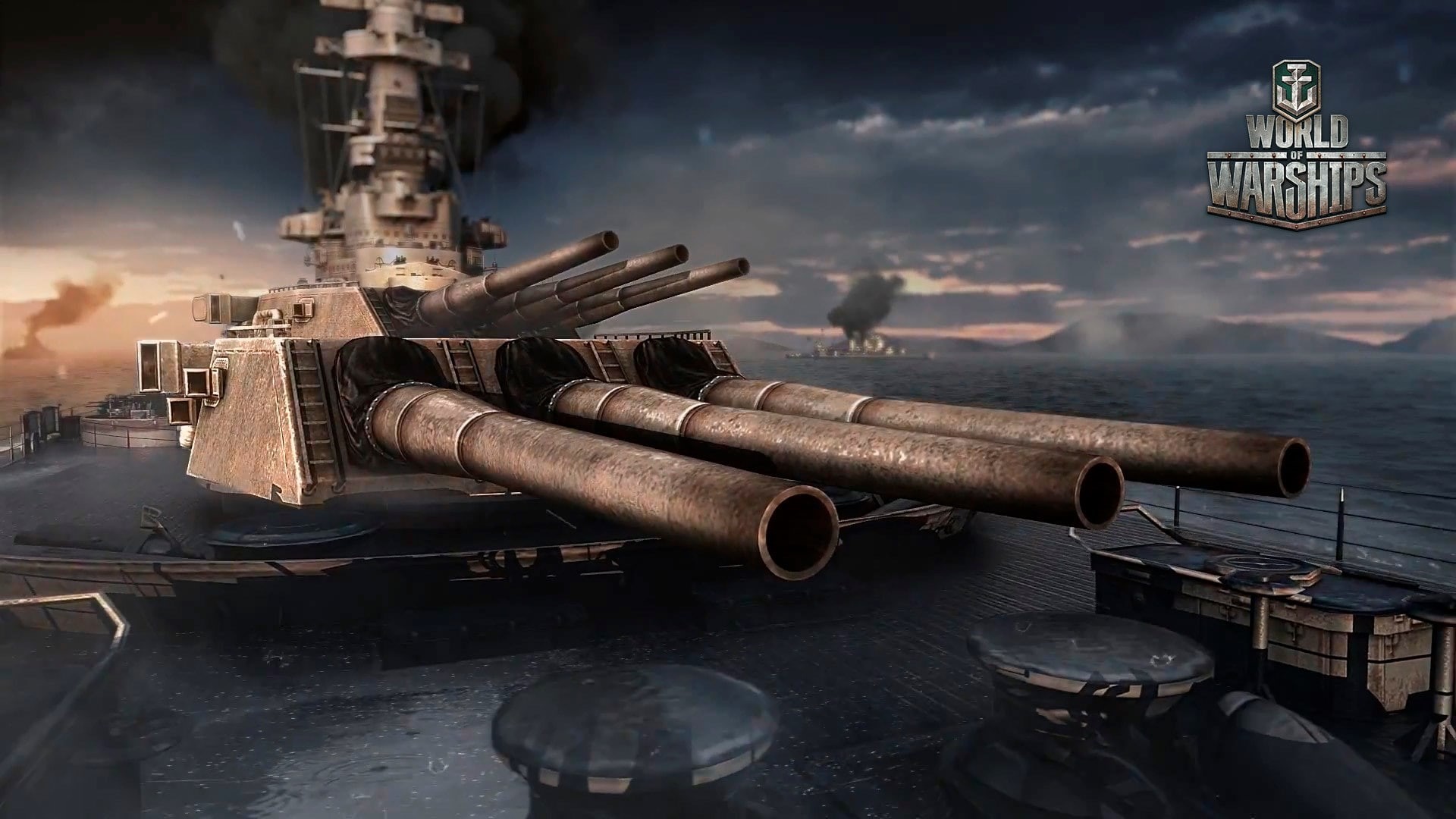 no people, transportation, sea, aggression, World of Warships, conflict, astronomy, the past, weapon, nature, war, history, built structure, water, city, HD Wallpaper