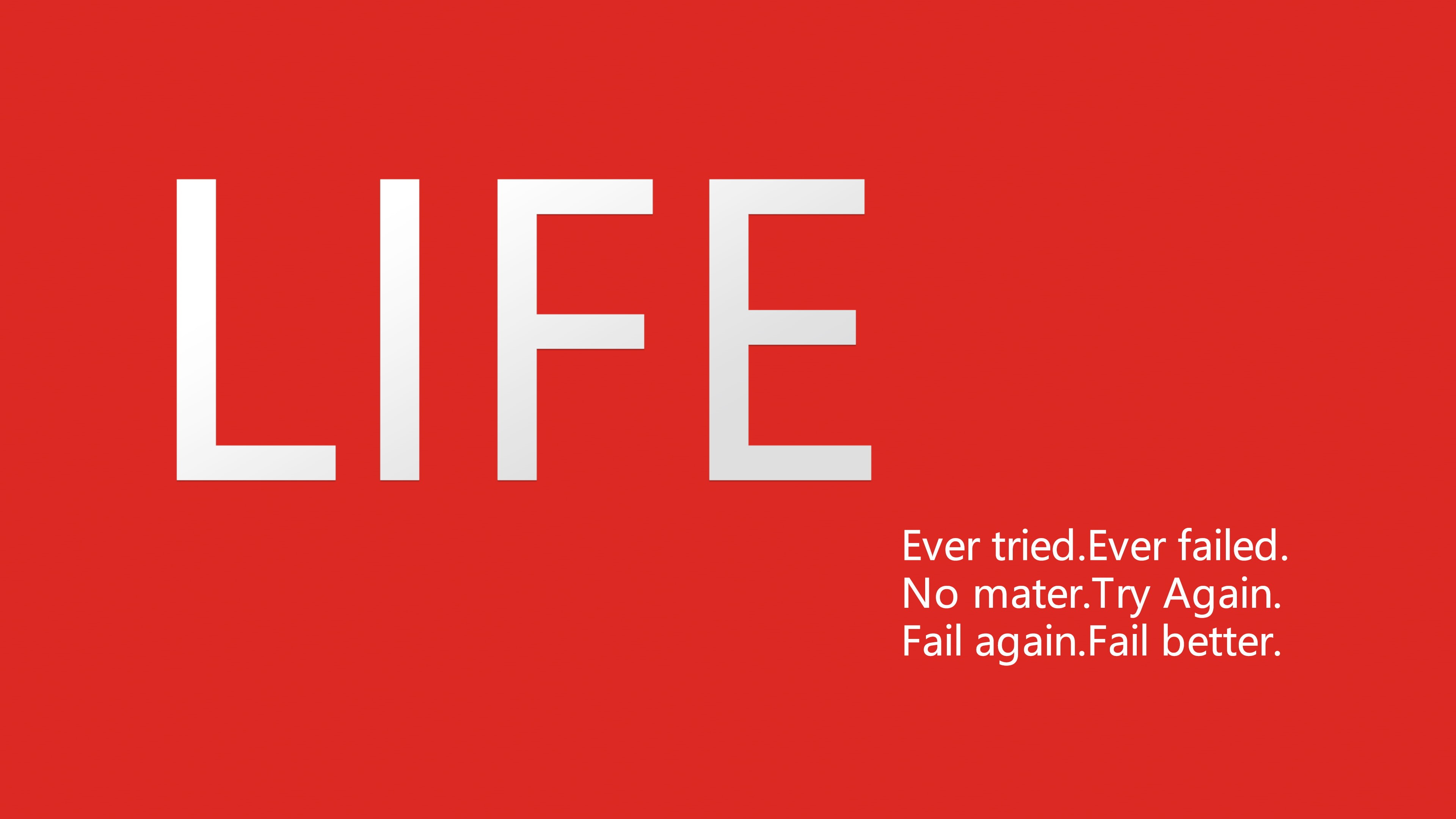 poor english skills, red background, 4K, minimalism, give up, life, typography, red, motivational, HD Wallpaper