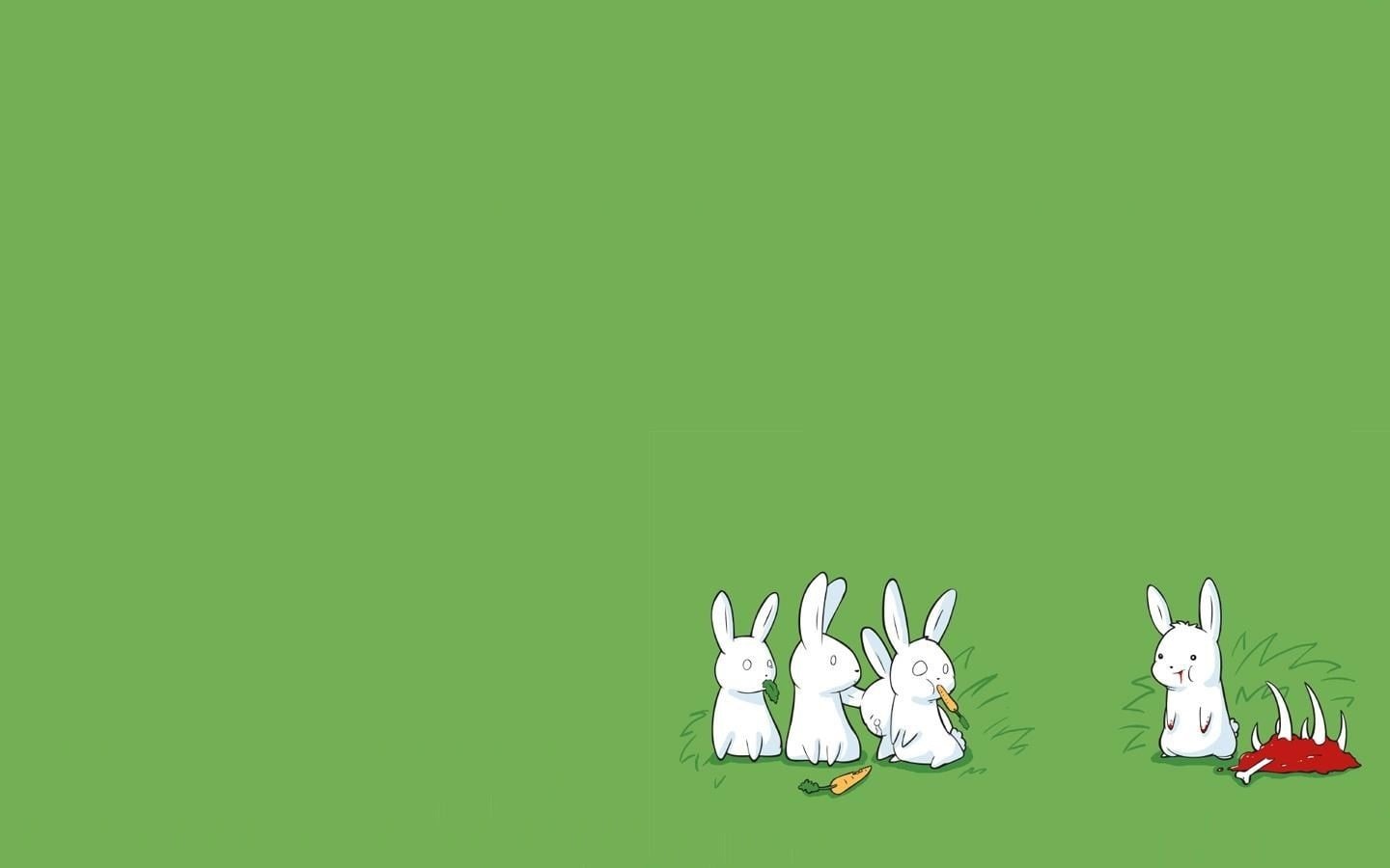 dark humor, creativity, green background, studio shot, indoors, art and craft, mammal, still life, copy space, 720P, toy, celebration, rabbits, HD Wallpaper
