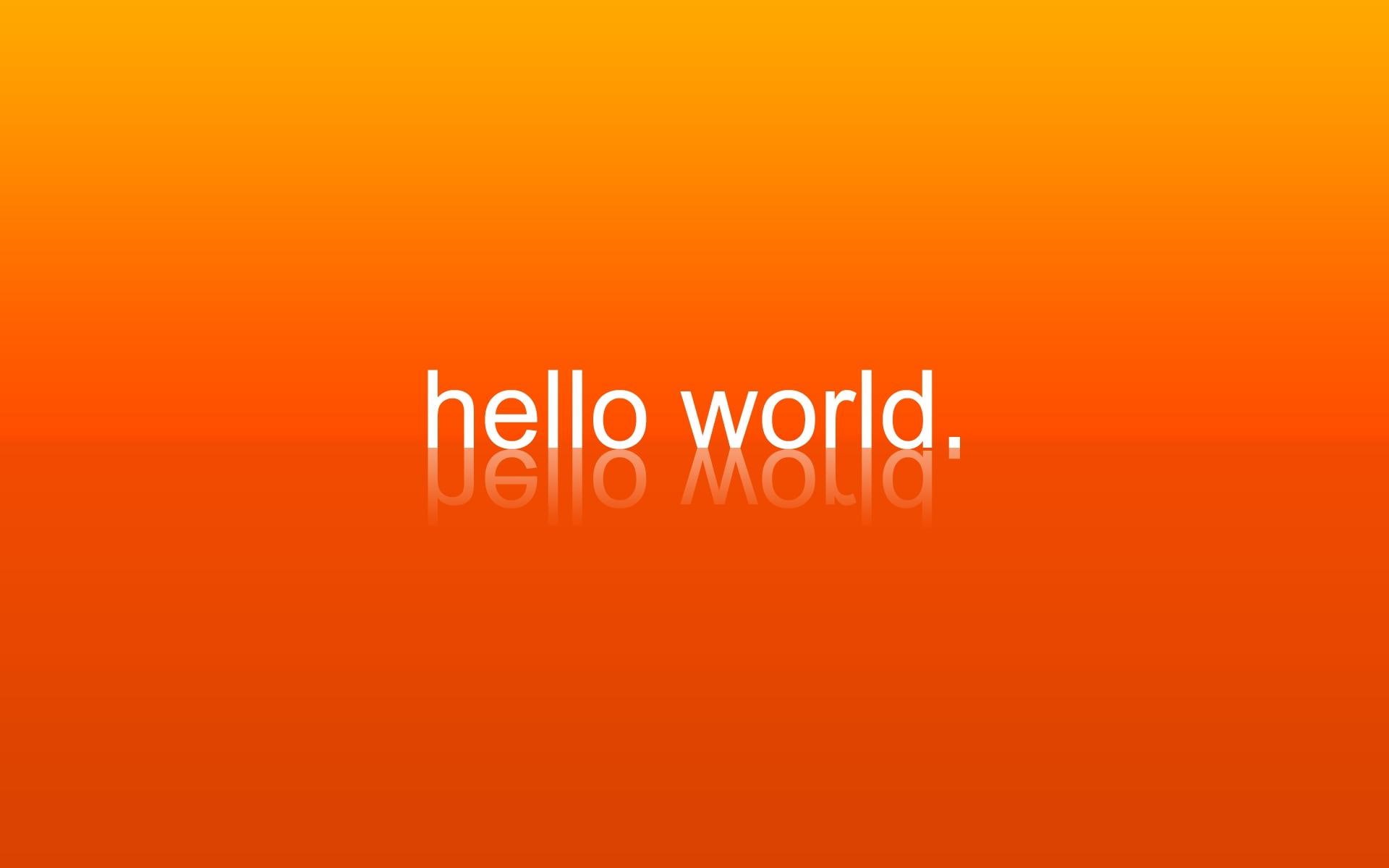 world, hello, color, text, 1080P, HD Wallpaper