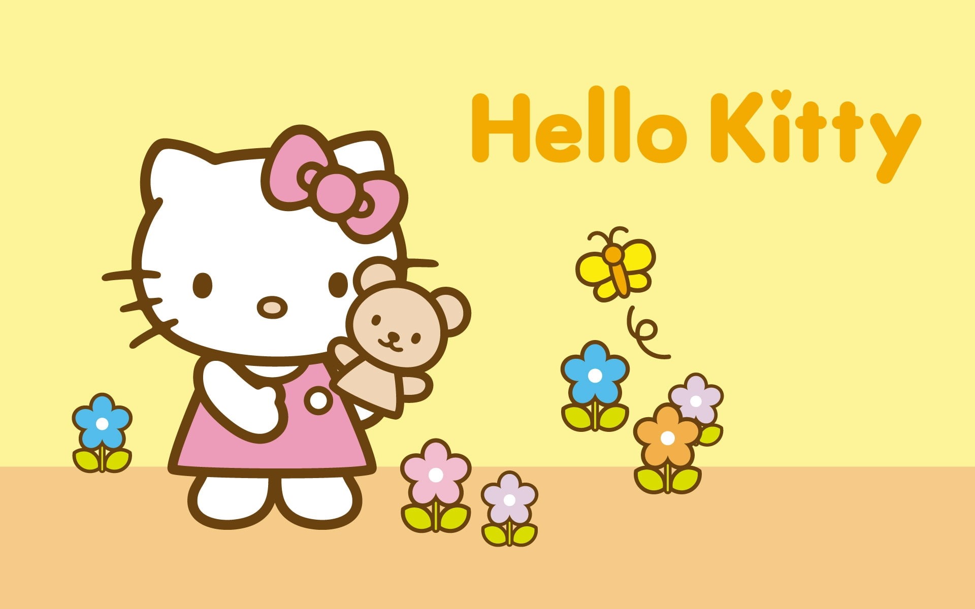 1080P, kitty, art, x, anime, hello, hd, Hello Kitty, HD Wallpaper