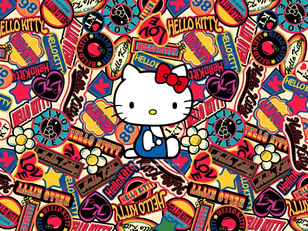 sanrio, hello, x, art, 480P, kitty, anime, logos, hd, HD Wallpaper