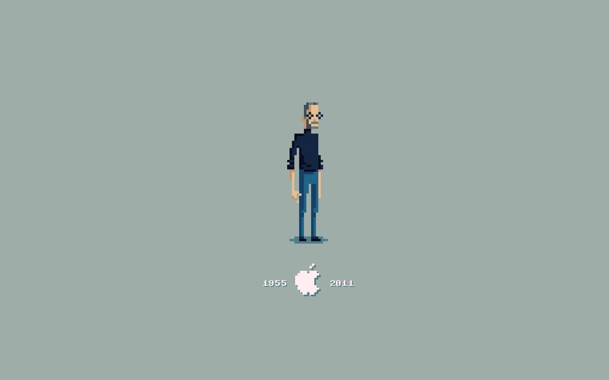 Apple Inc., adult, studio shot, creativity, indoors, blue background, full length, young adult, 2K, business, wearing, gray, blue, males, men, cut out, HD Wallpaper