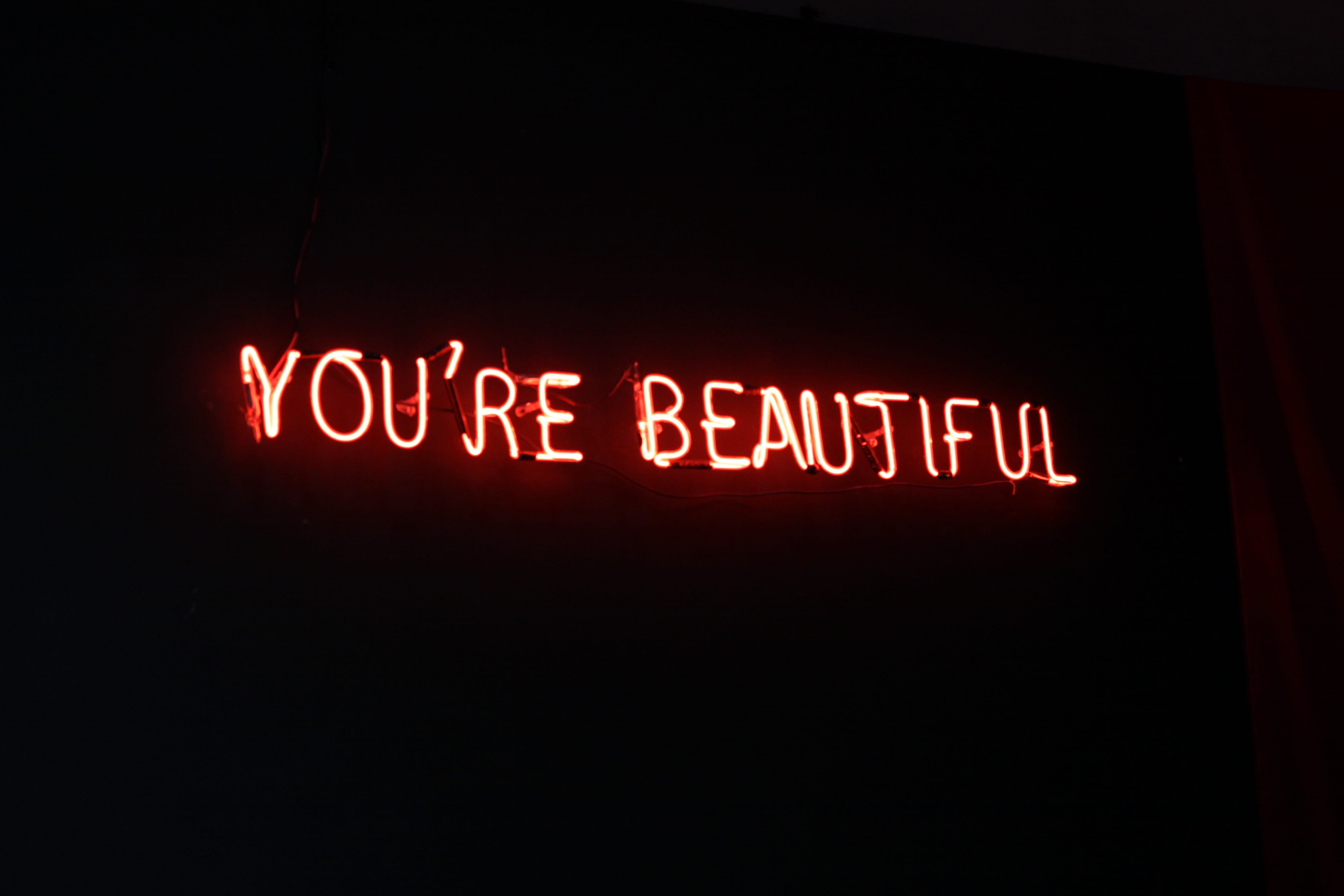 light - natural phenomenon, dark, light, beautiful, night, glowing, indoors, information sign, sign, illuminated, single word, western script, re, no people, HD Wallpaper