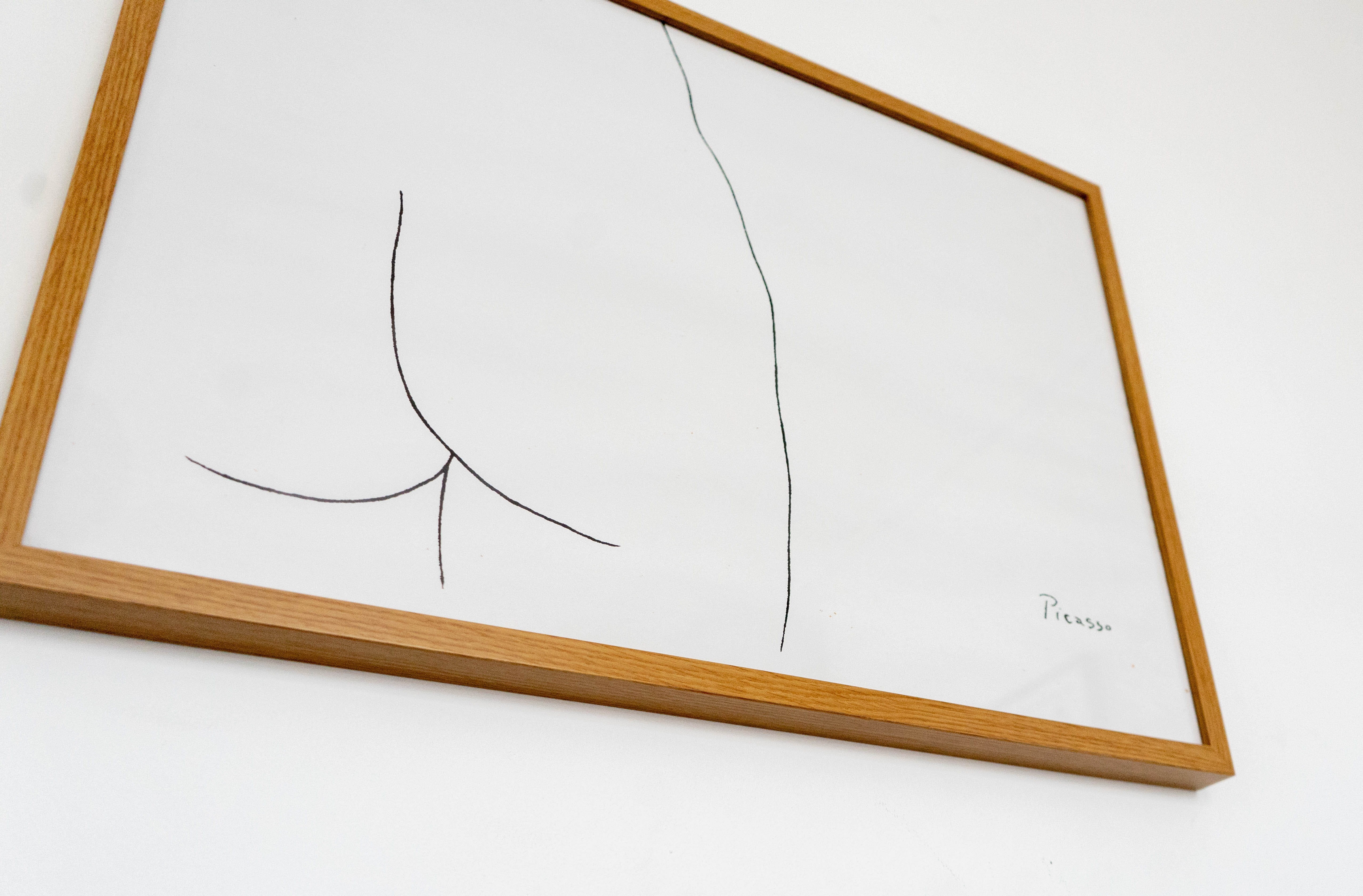 cut out, picasso, painting, white background, studio shot, text, wood - material, indoors, 4K, pencil, wooden, sketch, paper, art, picture frame, no people, HD Wallpaper