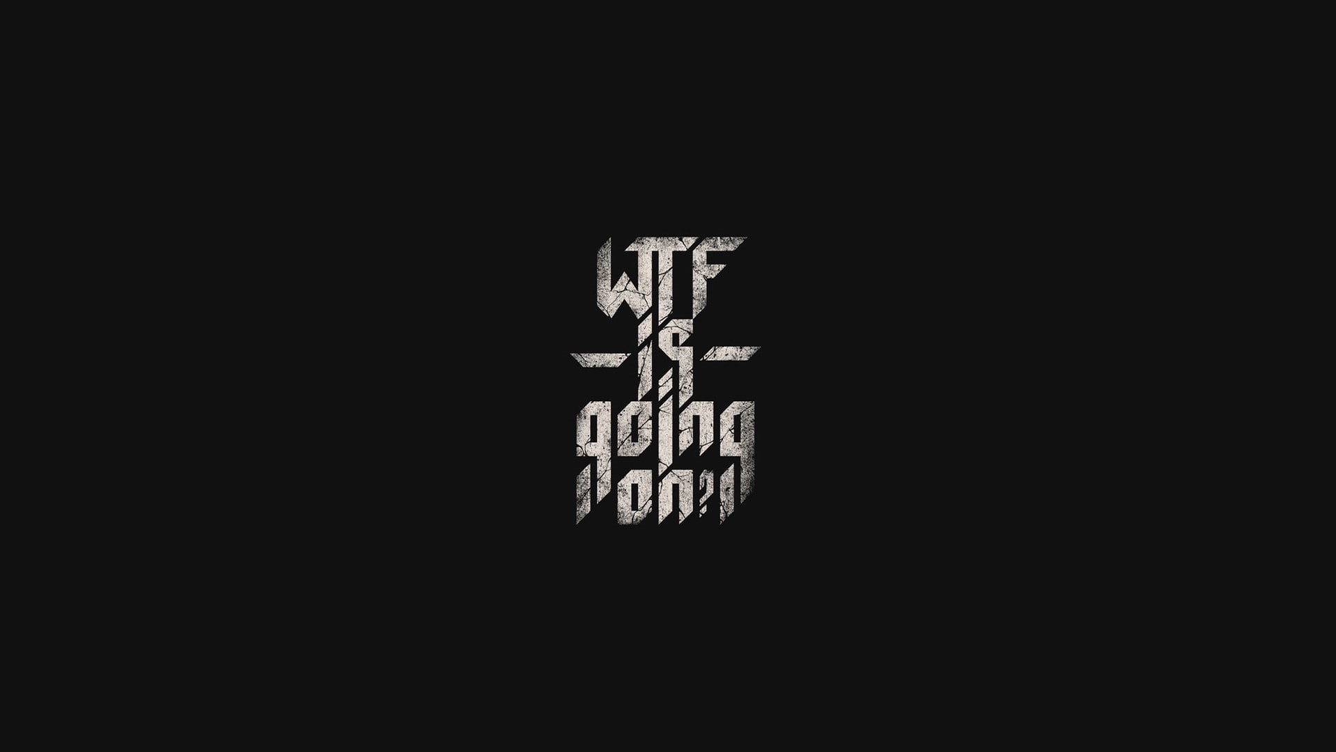1080P, typography, minimalism, WTF, simple background, HD Wallpaper