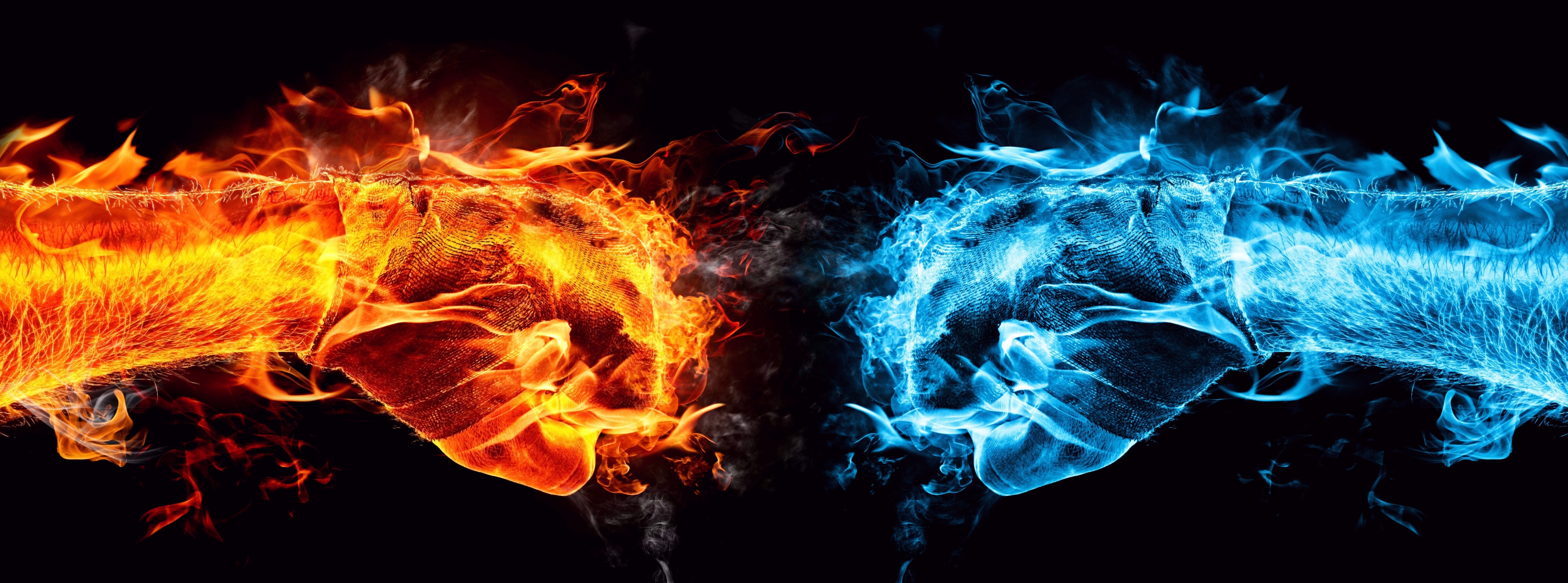  close-up, black background, pattern, nature, abstract, healthcare and medicine, blue, burning, Fire, illustration, smoke - physical structure, HD Wallpaper