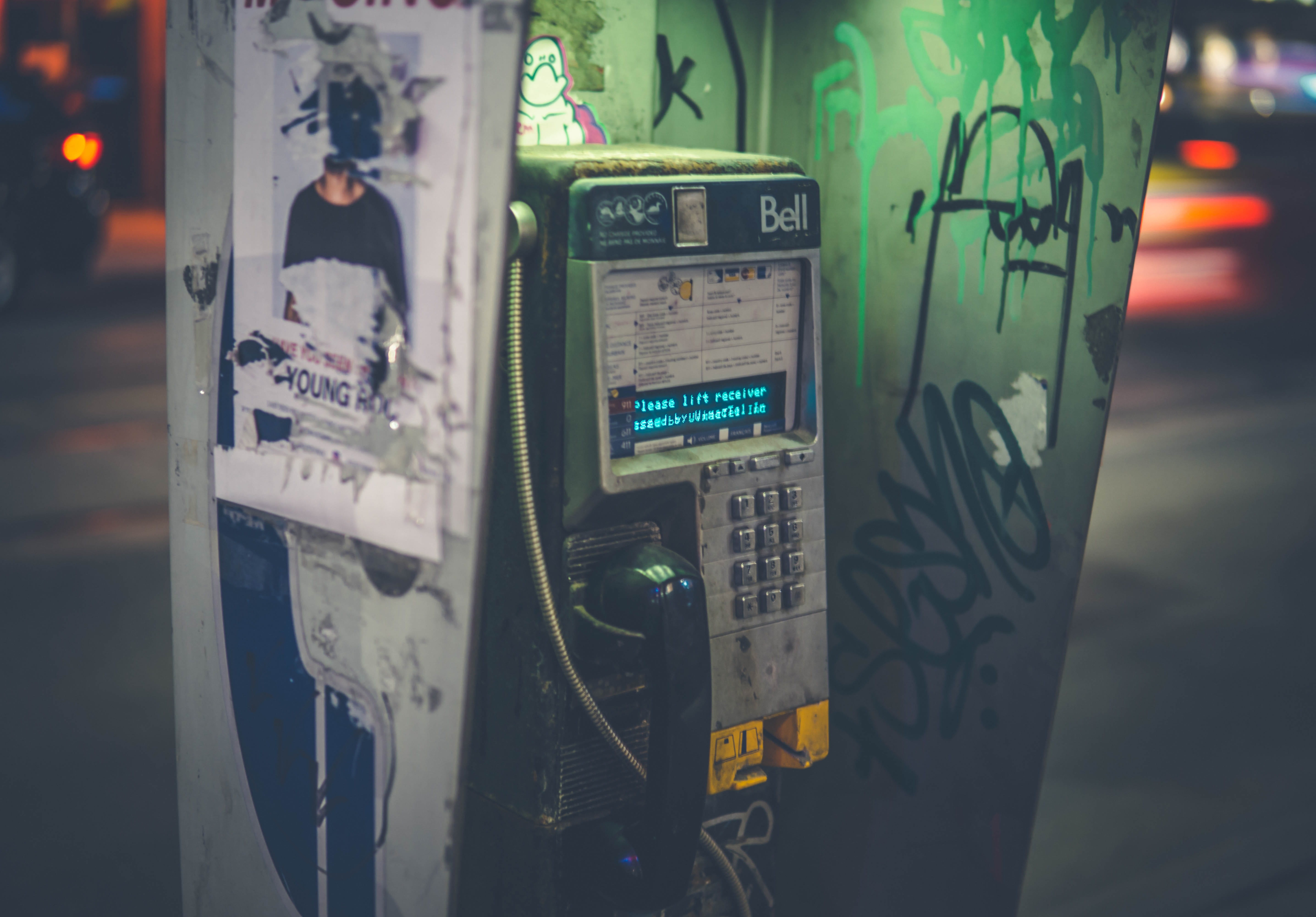 road, call, booth, neon, nighttime, boot, focus on foreground, reflection, black, no people, receiver, night, technology, bell, outdoors, connection, phone, HD Wallpaper