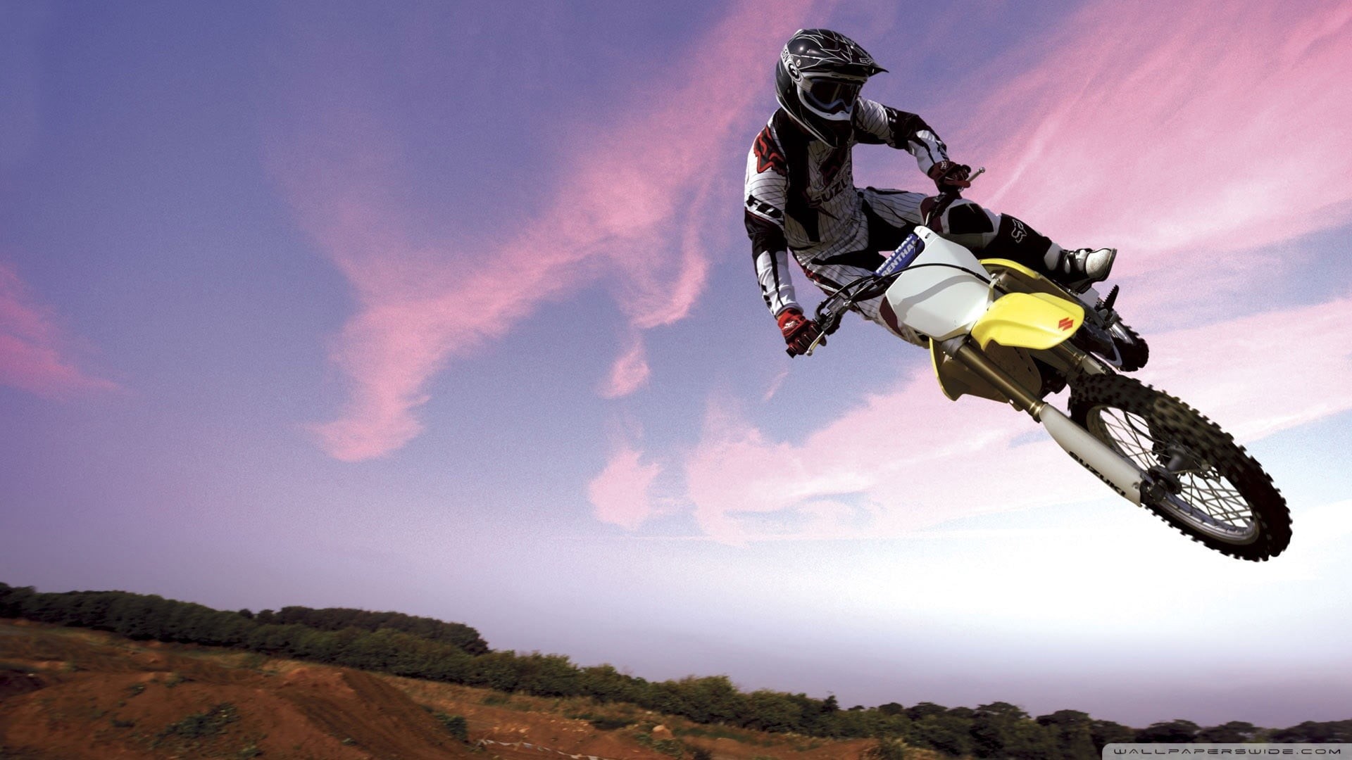 helmet, 1080P, yellow, nature, #rmz, protective sportswear, sports clothing, motorcycle, full length, dirt, motion, crash helmet, adventure, transportation, HD Wallpaper