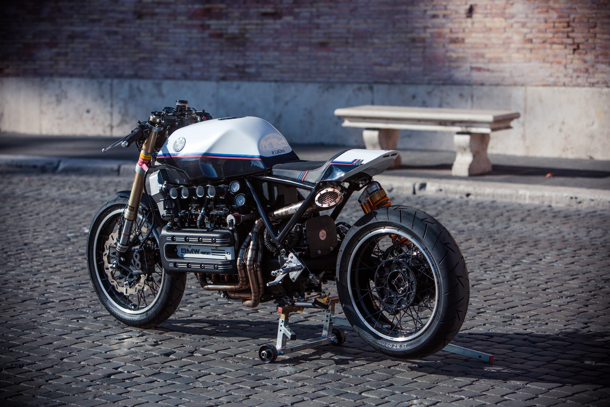 street, land vehicle, side view, 1080P, drag race, chrome, car, sports bike, retro styled, cobblestone, transportation, wheel, motorcycle, classic, vehicle, HD Wallpaper