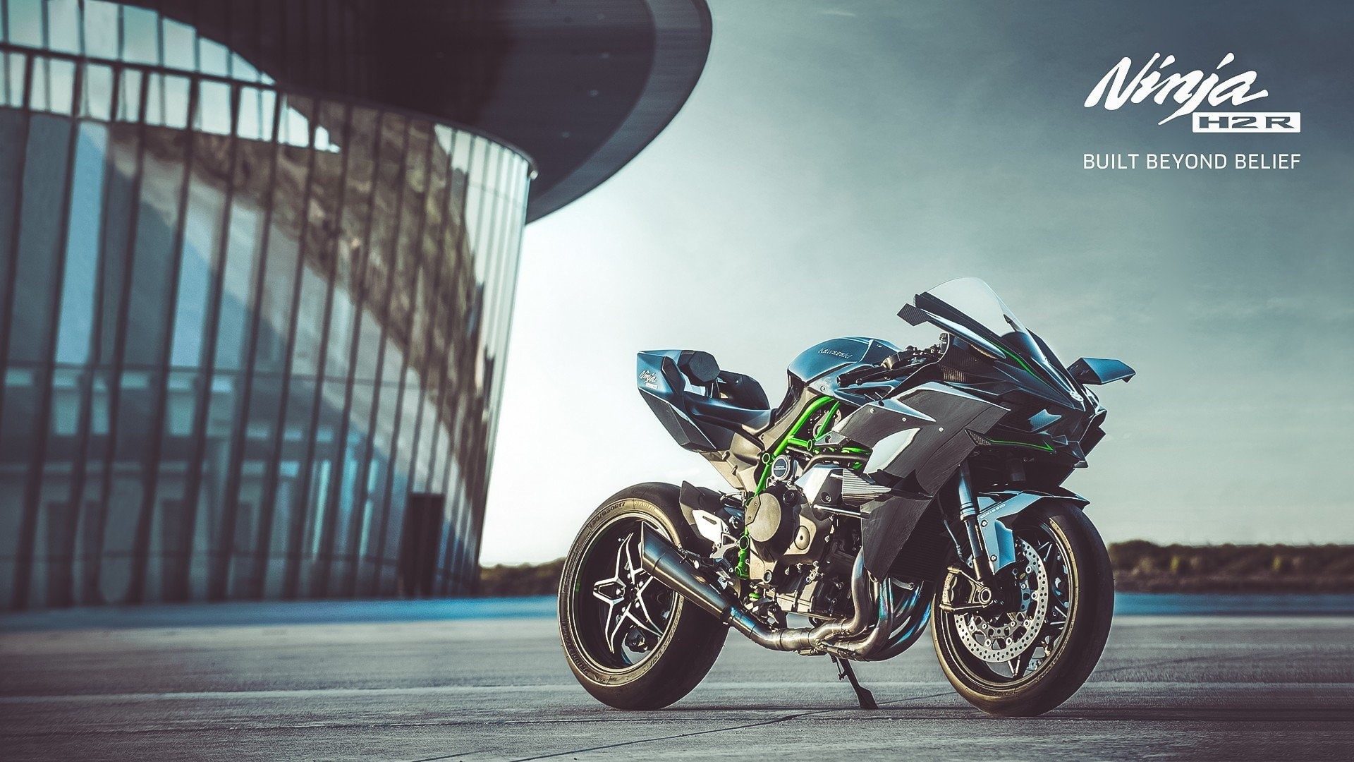 Kawasaki Ninja H2R, 1080P, Kawasaki, HD Wallpaper