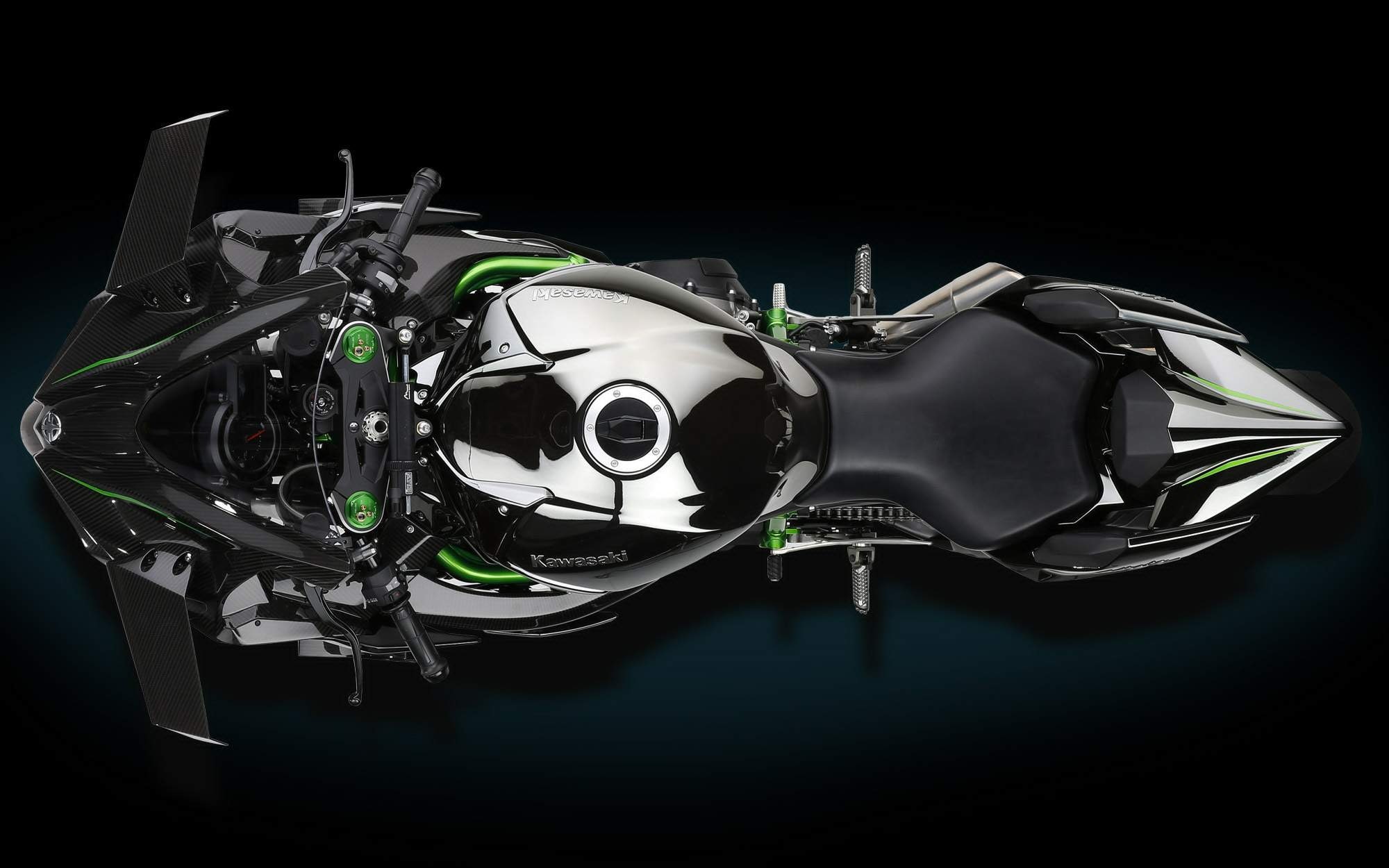 1080P, ninja H2, kawasaki, motorcycle, motorsport, kawasaki Ninja, HD Wallpaper