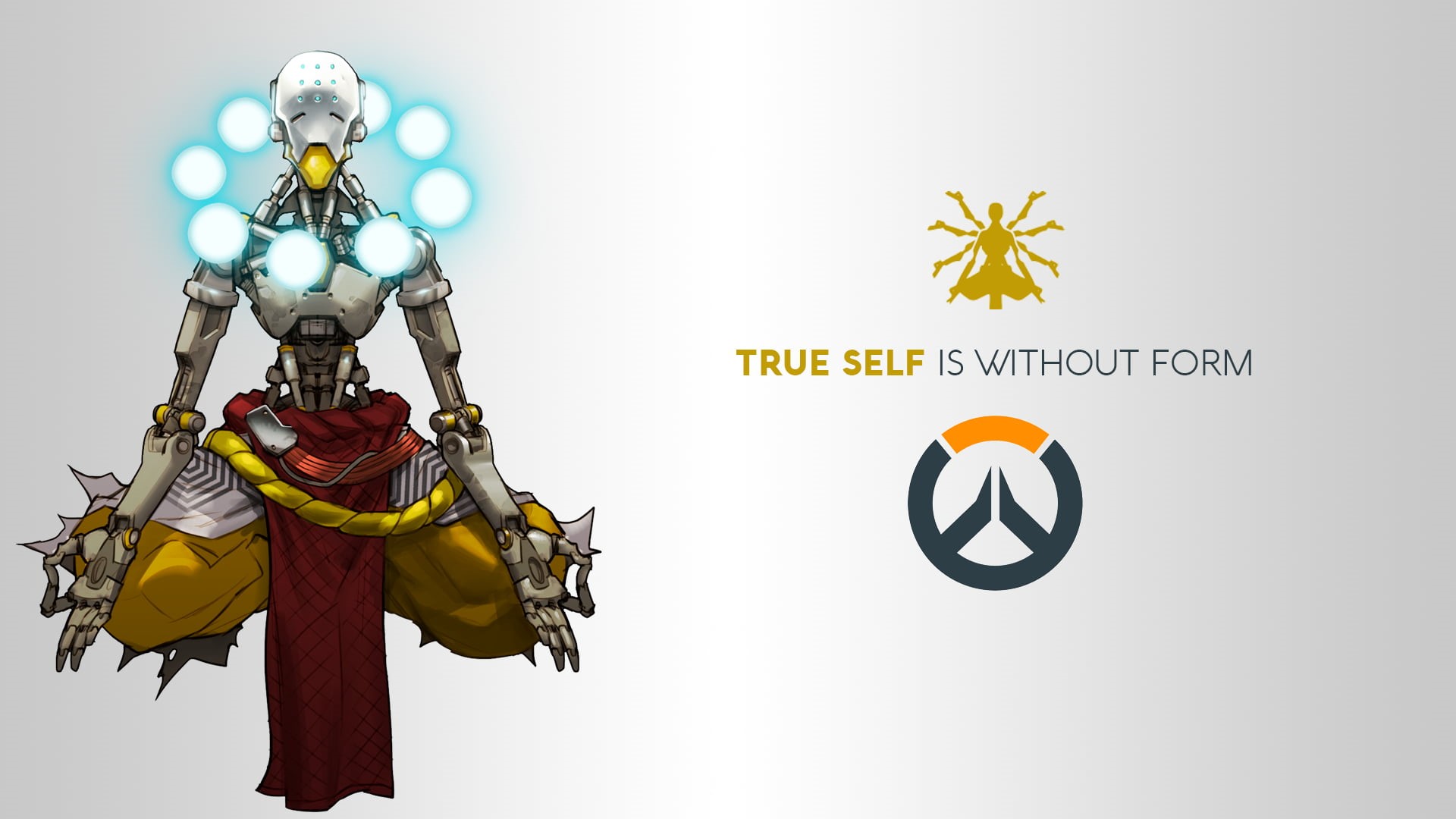 Overwatch, no people, indoors, art and craft, Blizzard Entertainment, Zenyatta, celebration, logo, symbol, studio shot, without, text, video games, 1080P, HD Wallpaper