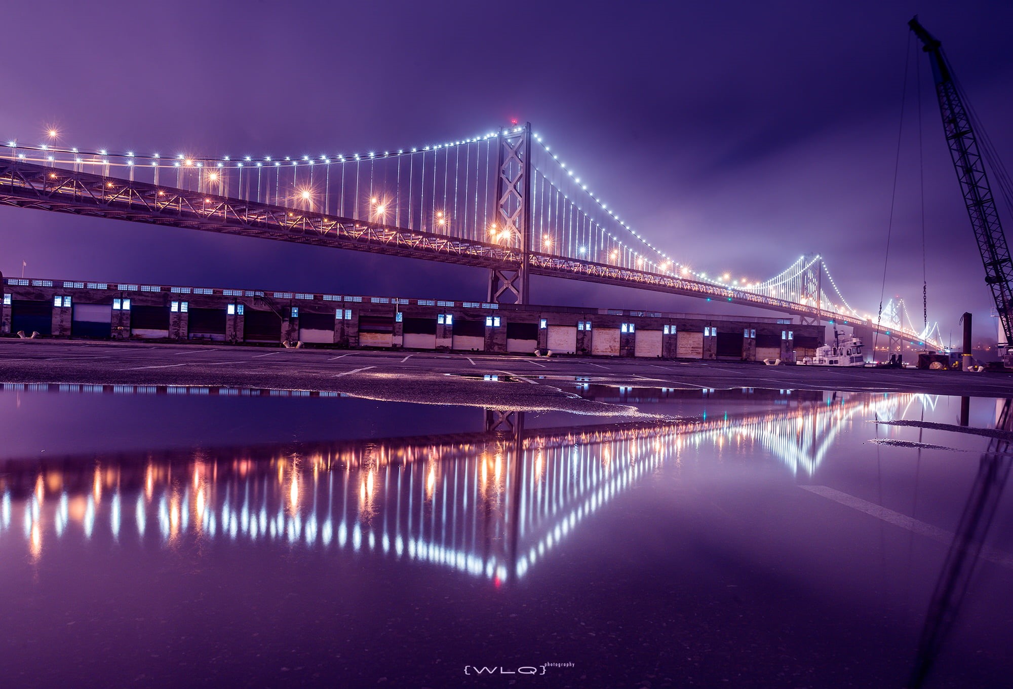 uSA, architecture, night, Redux, bridge - Man Made Structure, dusk, at night, cityscape, new York City, water, urban Skyline, Long Exposure, river, Reflection, HD Wallpaper